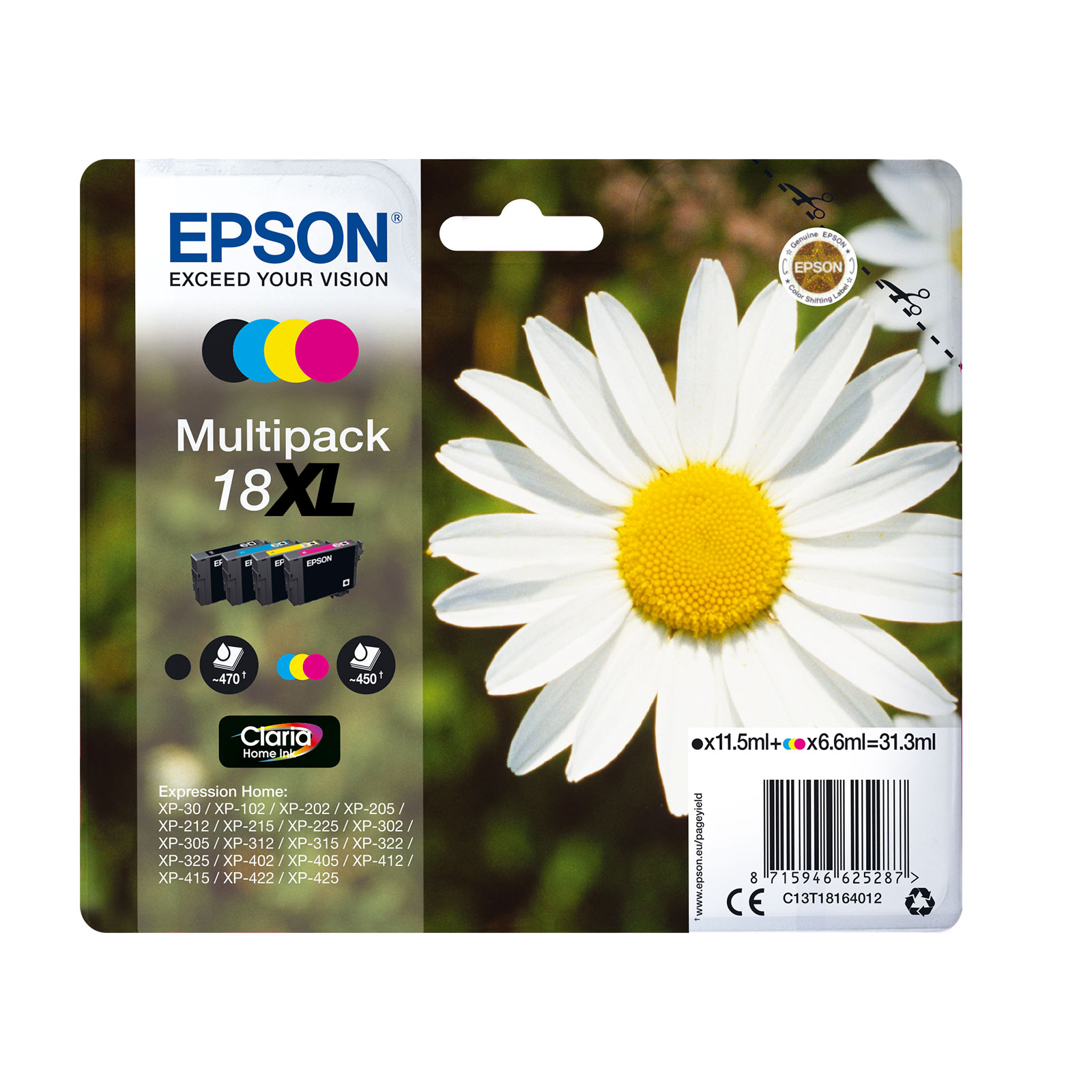 Epson C13T18164012 XL G&auml;nseblume MultiPack Druckerpatrone - Bild 1