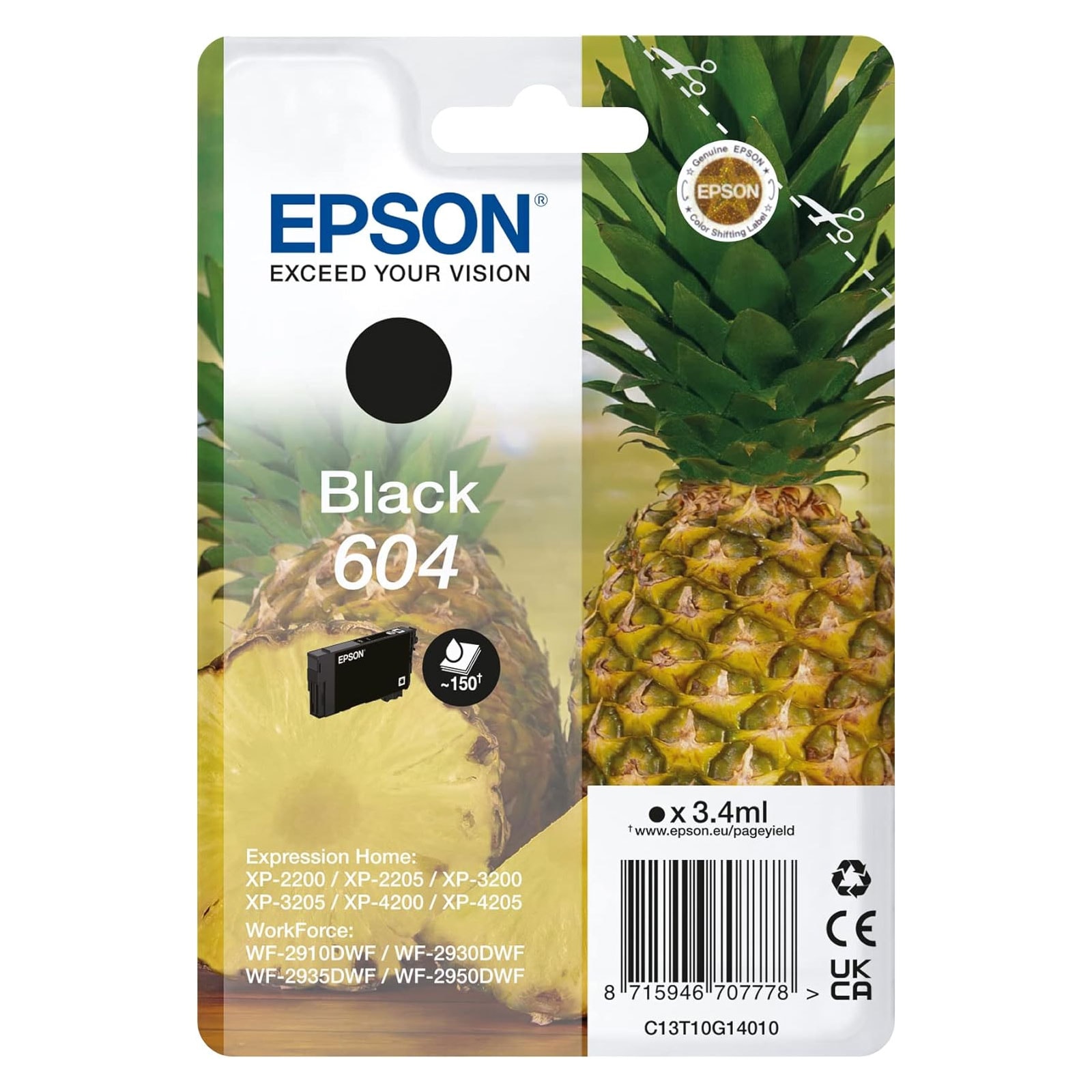 Epson C13T10G14010 604 Schwarz Ananas - Bild 1