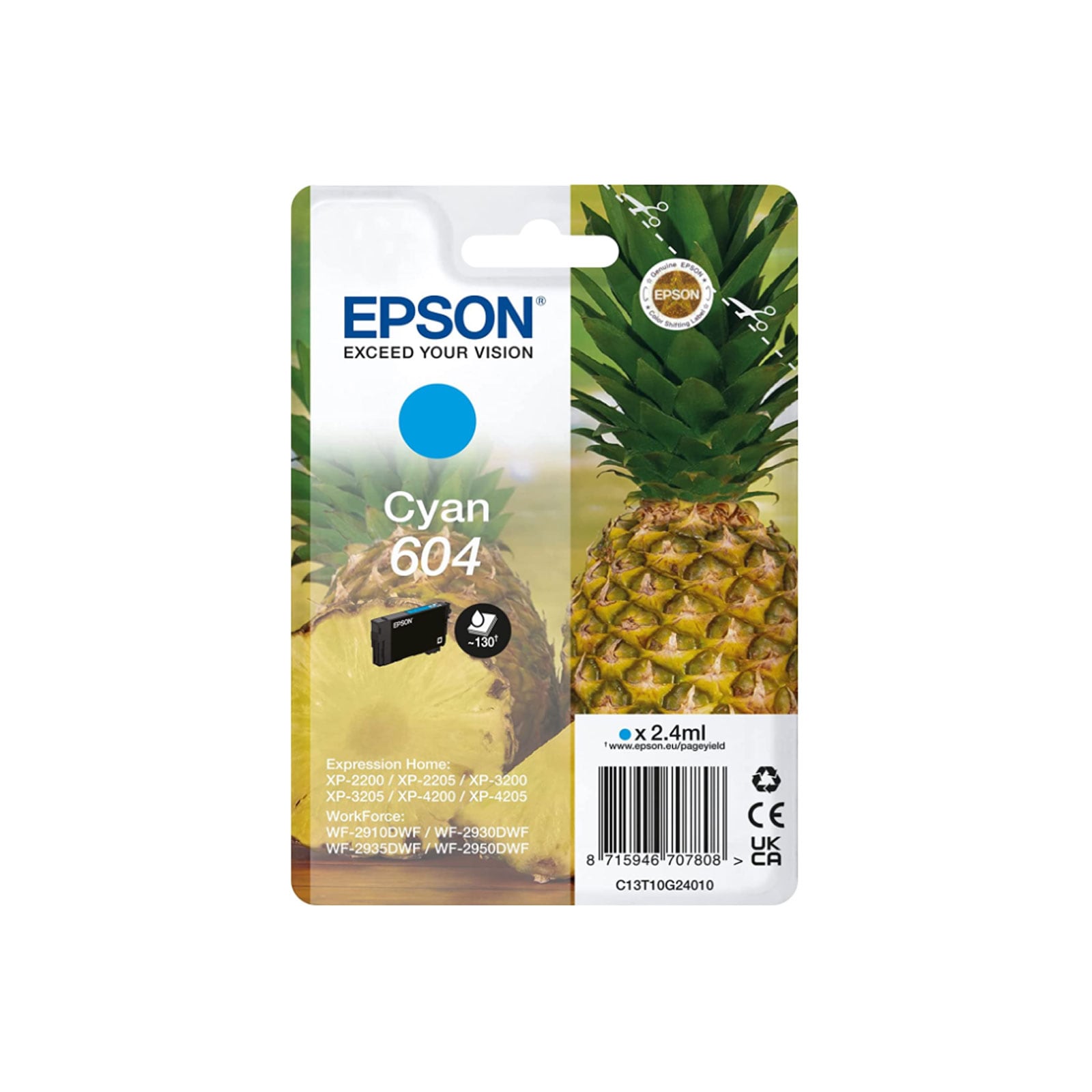 Epson 604 Ananas cyan Druckerpatrone - Bild 1