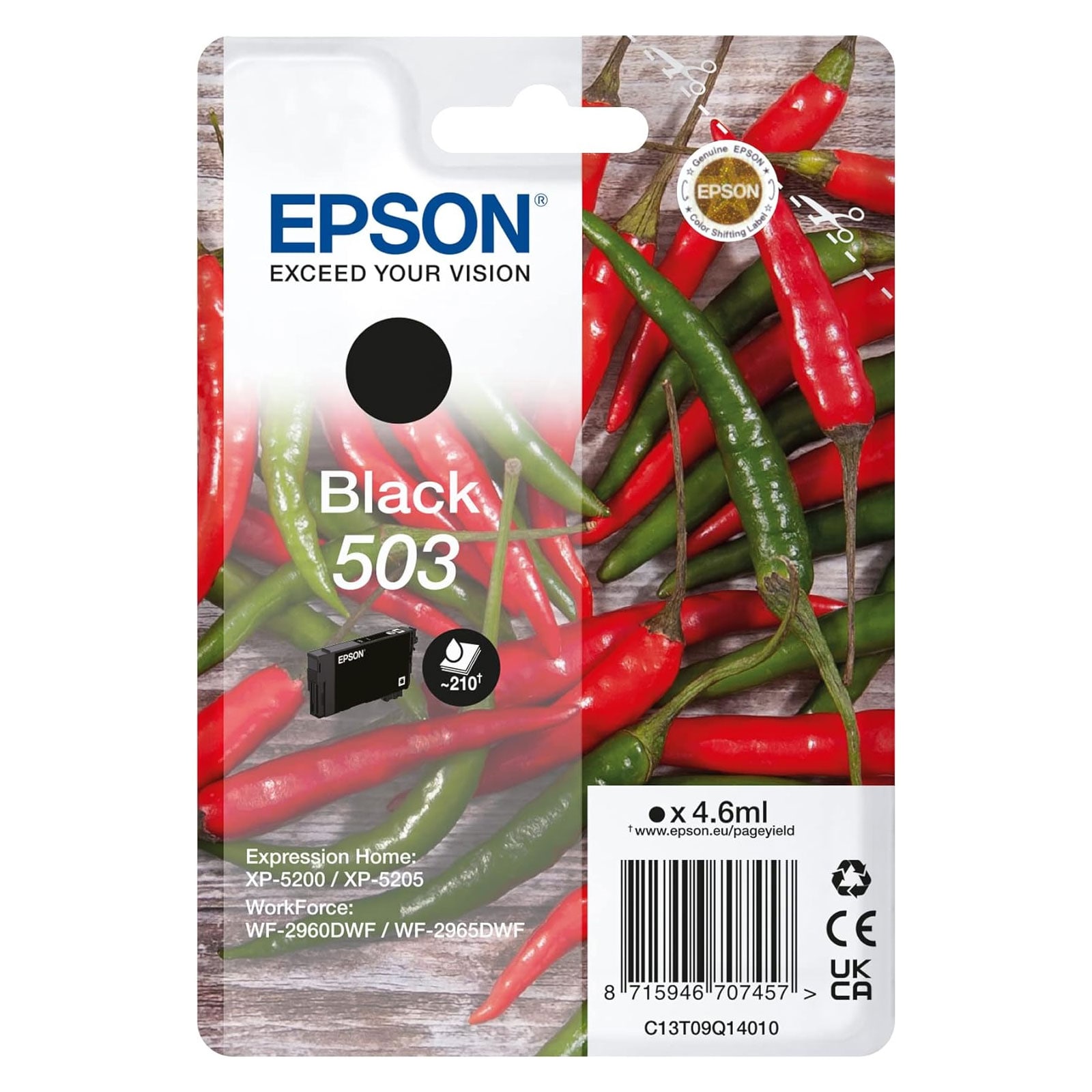 Epson C13T09Q14010 503 Schwarz Chillies - Bild 1