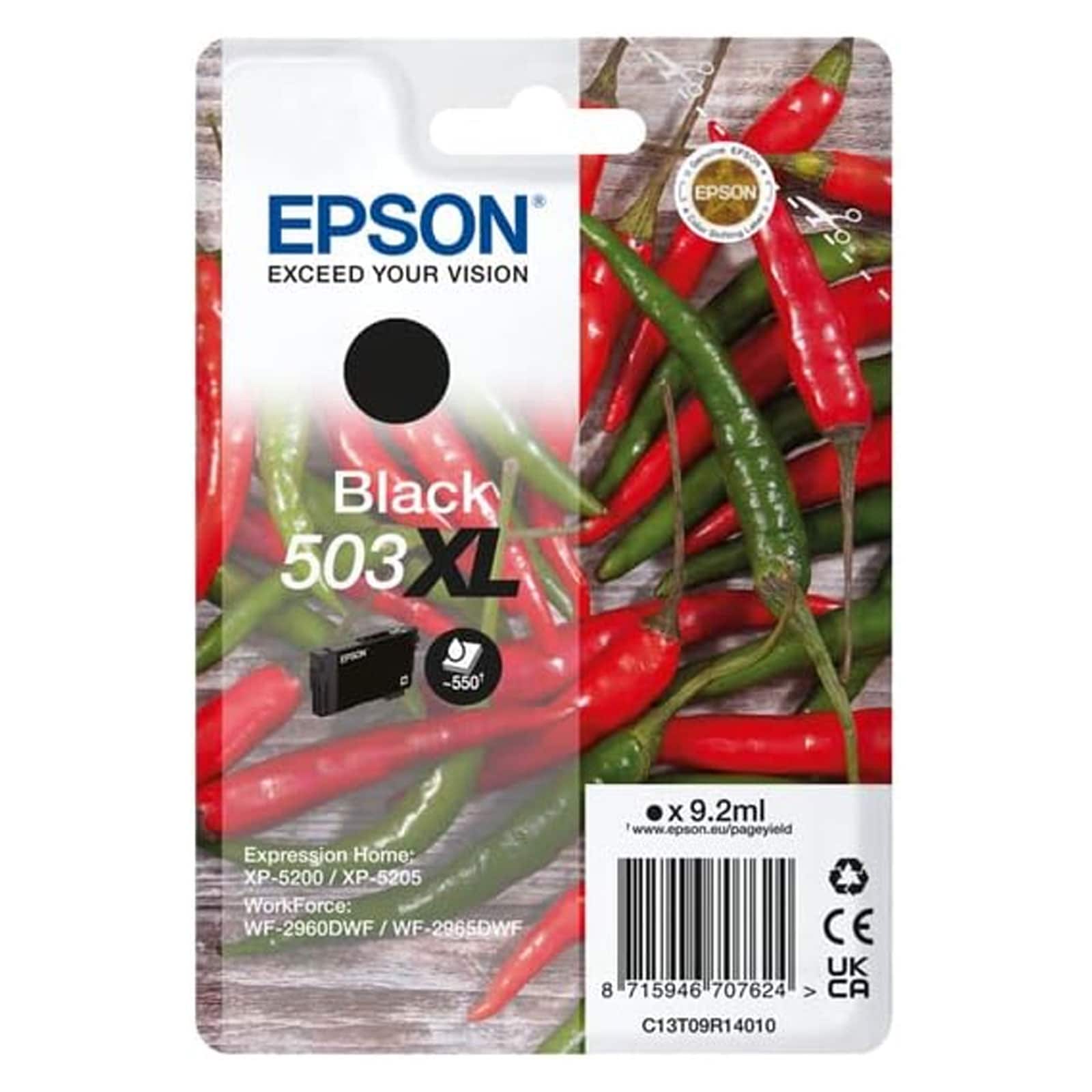Epson C13T09R14010 503XL Schwarz Chillies - Bild 1