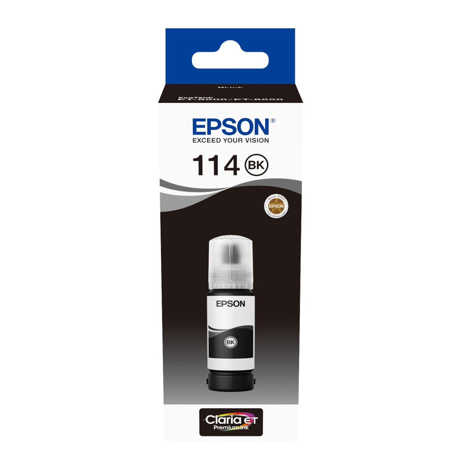 Epson 114 EcoTank Pigment Schwarz Tintenflasche C13T07A140 - Bild 1