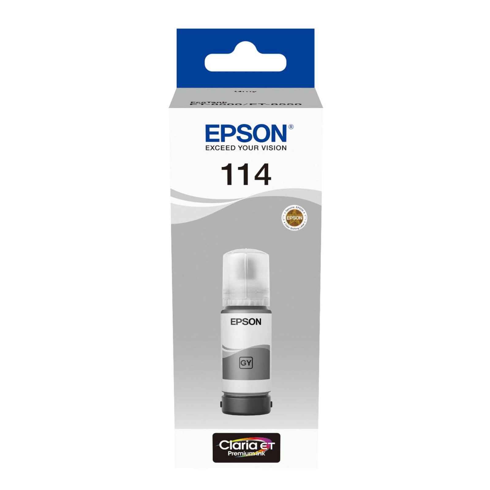 Epson 114 EcoTank Grau Tintenflasche C13T07B540 - Bild 1