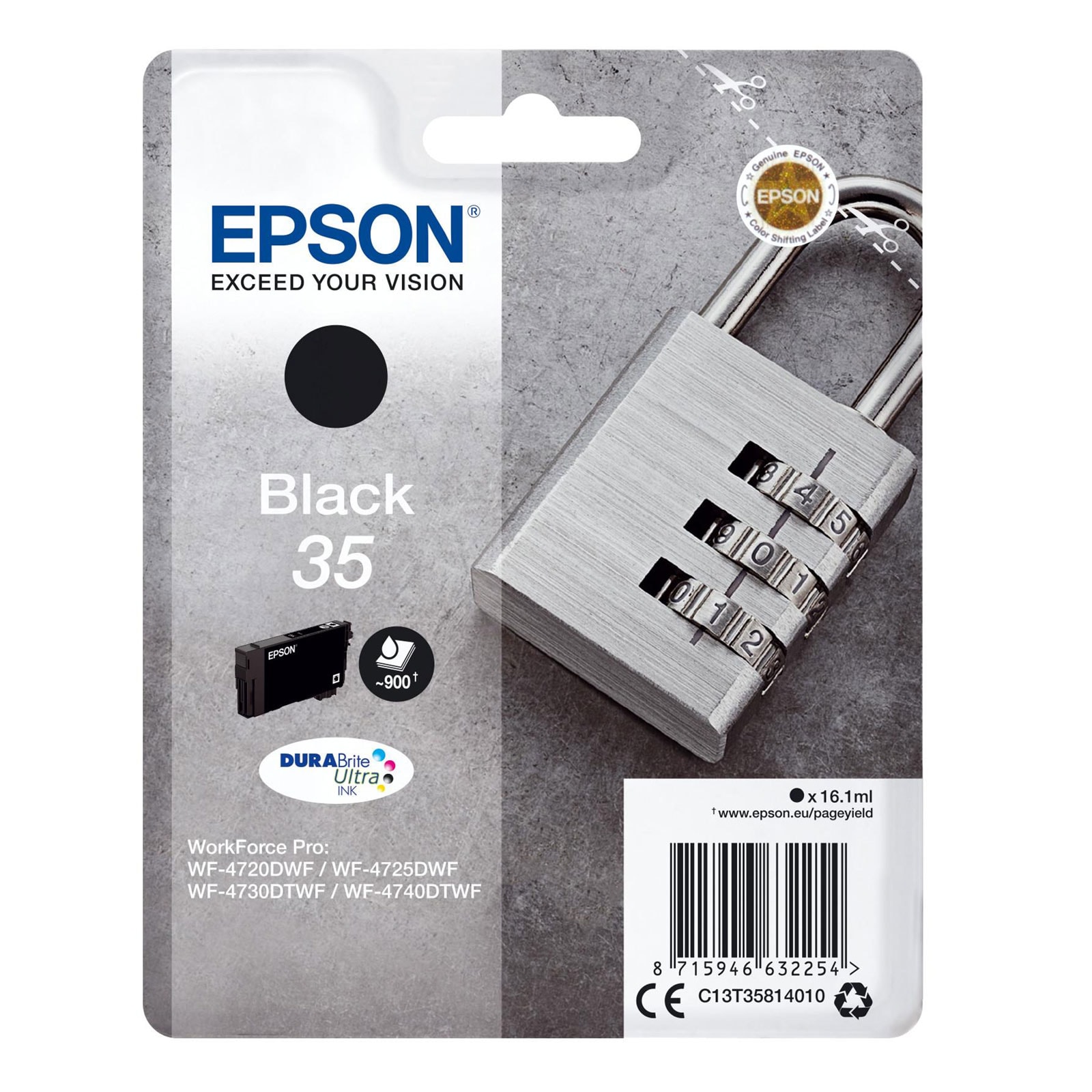 Epson C13T35814010 Schloss Druckerpatrone Schwarz - Bild 1