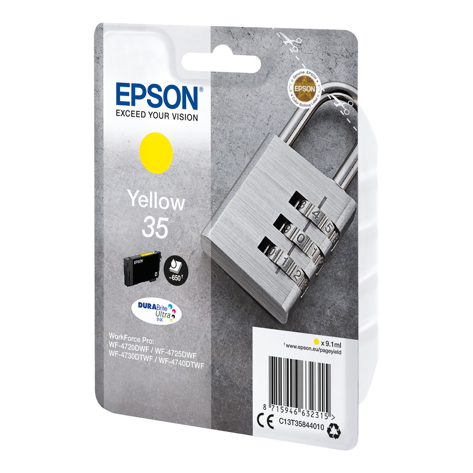 Epson C13T35844010 Schloss Druckerpatrone Gelb - Bild 1