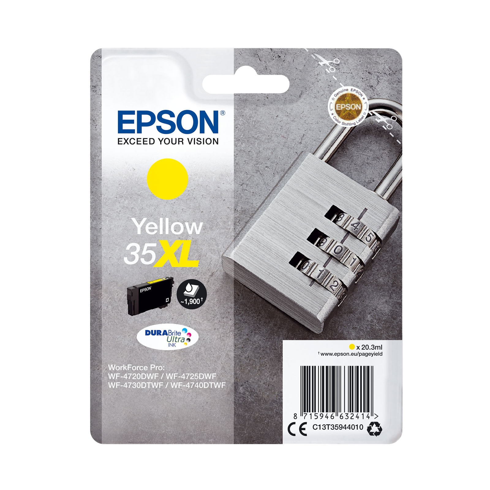 Epson C13T35944010 XL gelb Druckerpatrone - Bild 1