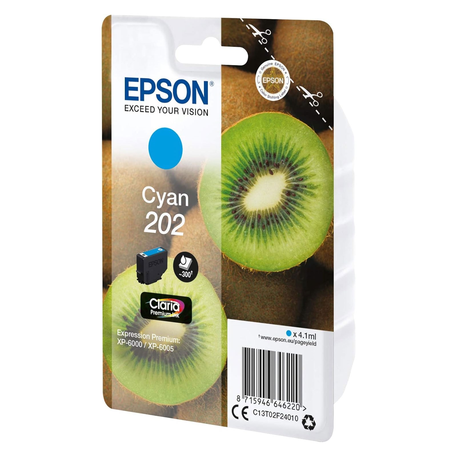 Epson Druckerpatrone C13T02F24010 Kiwi cyan - Bild 1