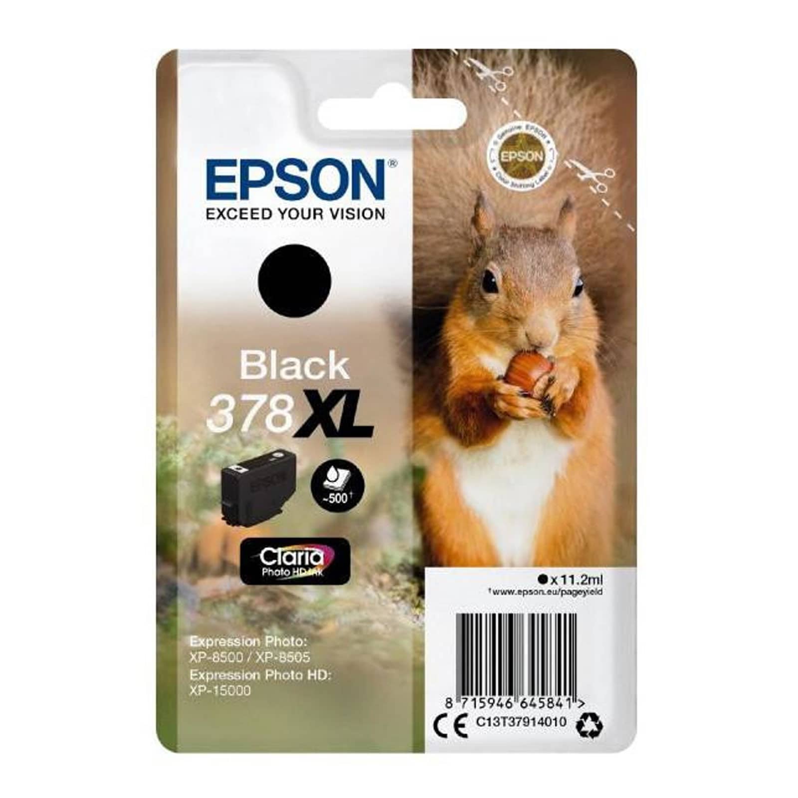Epson C13T37914010 Singlepack 378 "Eichh&ouml;rnchen" XL Black - Bild 1