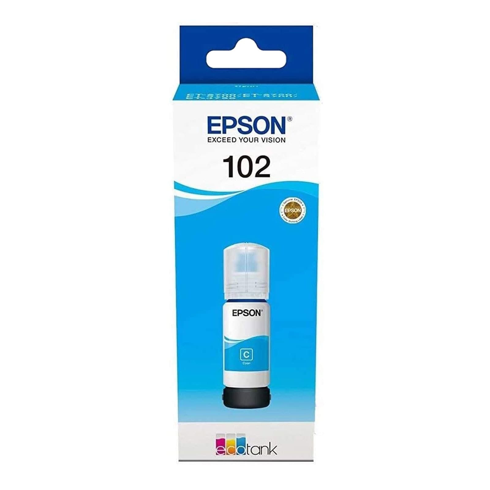 Epson C13T03R240 EcoTank ink bottle 102 Cyan - Bild 1