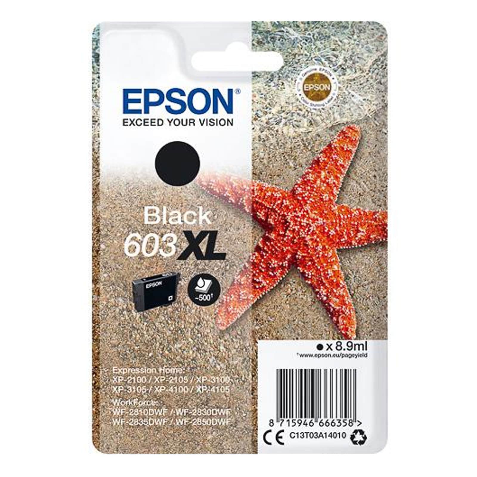 Epson C13T03A14010 Singlepack 603XL Original Tinte "Seestern" Black - Bild 1