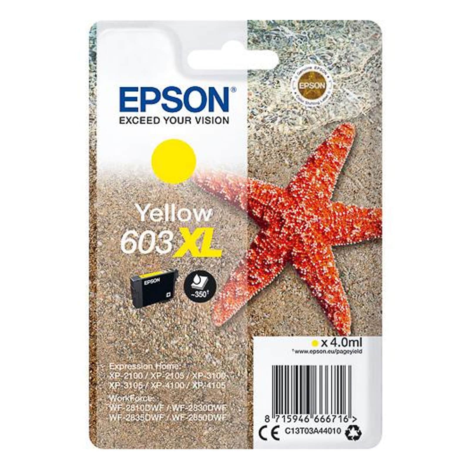 Epson C13T03A44010 Singlepack 603XL Original Tinte "Seestern" Yellow - Bild 1
