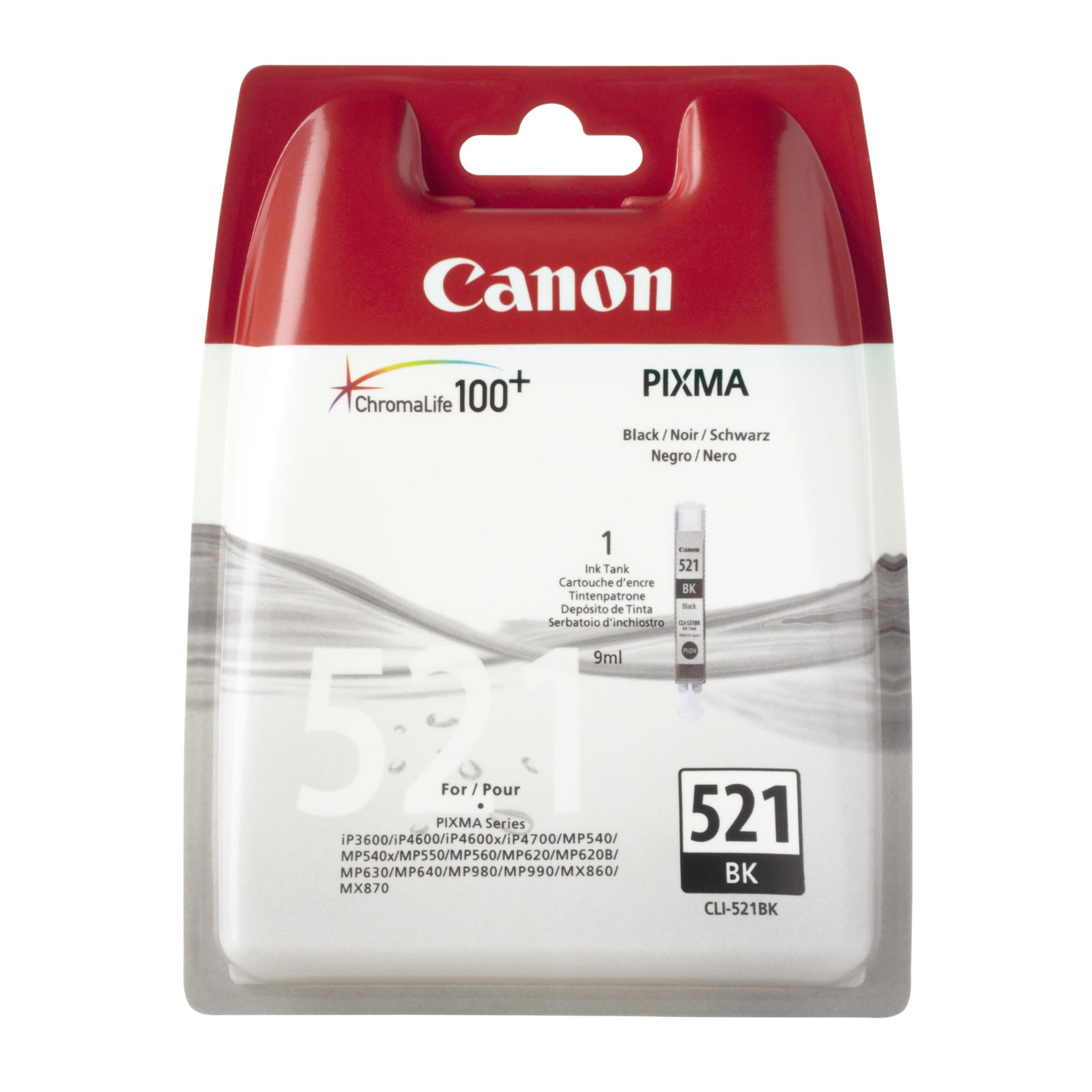 Canon CLI-521 BK Druckerpatrone Schwarz - Bild 1