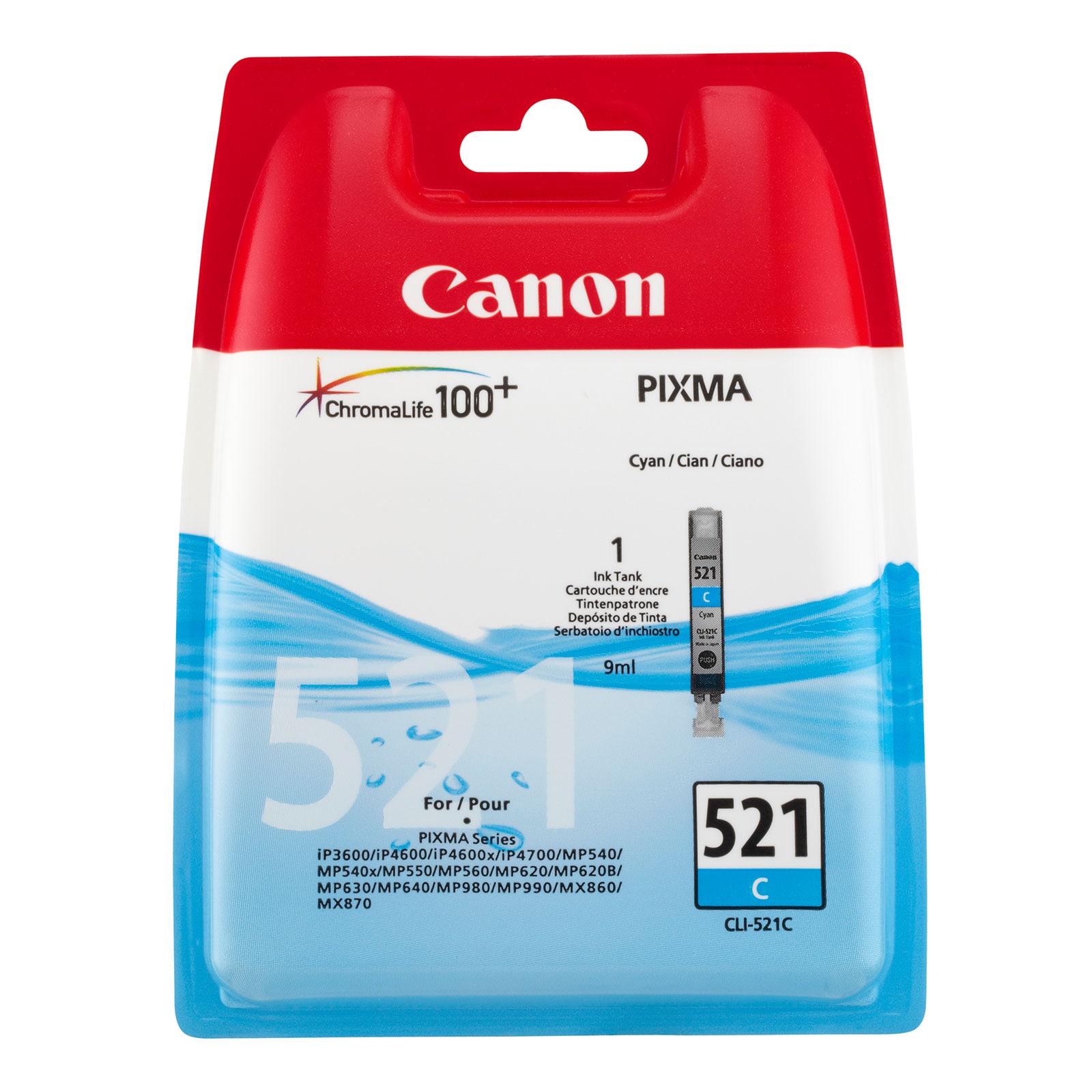 Canon CLI-521C Druckerpatrone Cyan - Bild 1