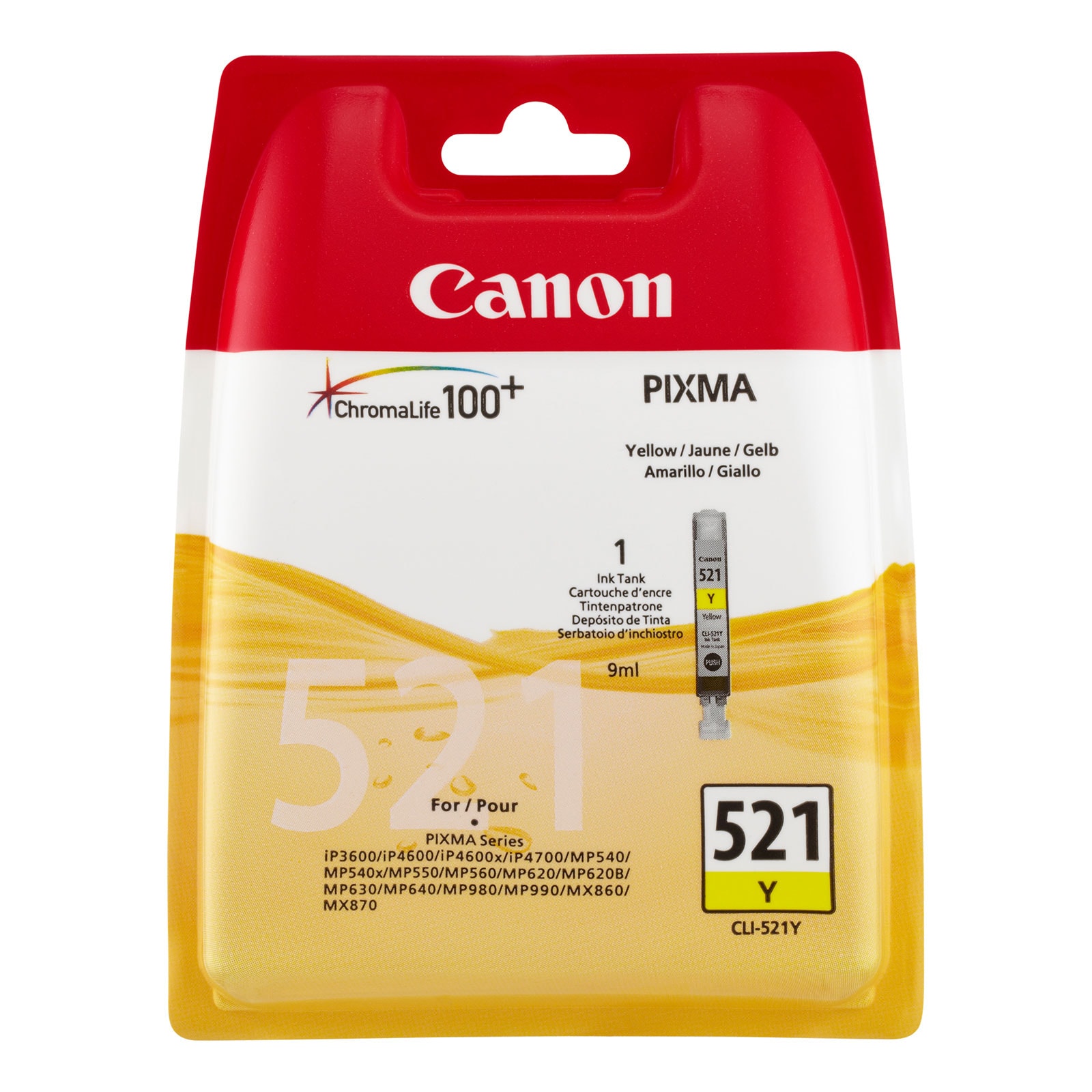 Canon CLI-521Y Druckerpatrone Gelb - Bild 1