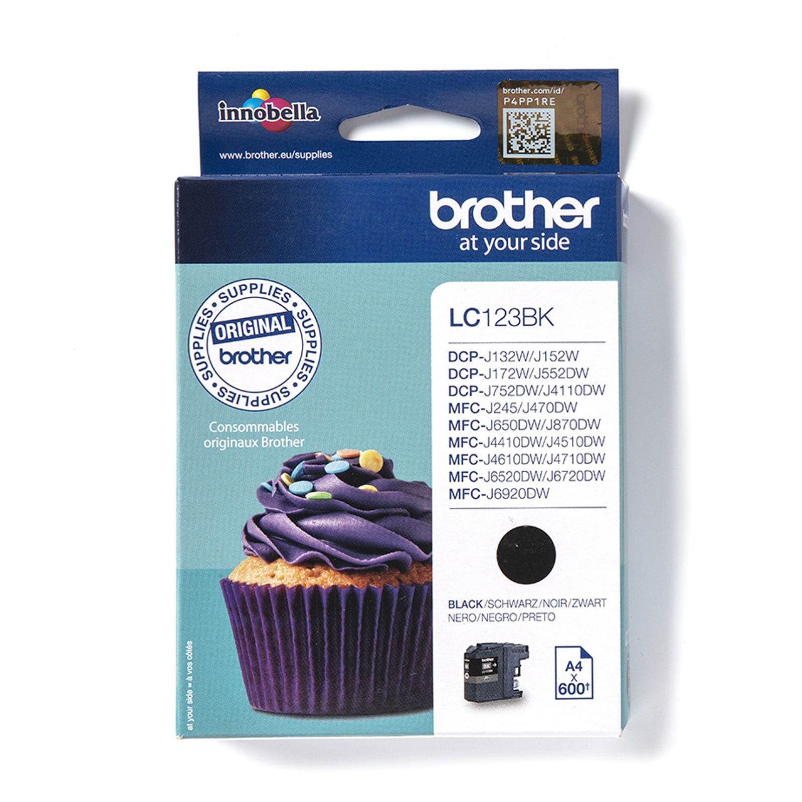 Brother LC123BK Tinte f&uuml;r MFCJ4510DW Black - Bild 1