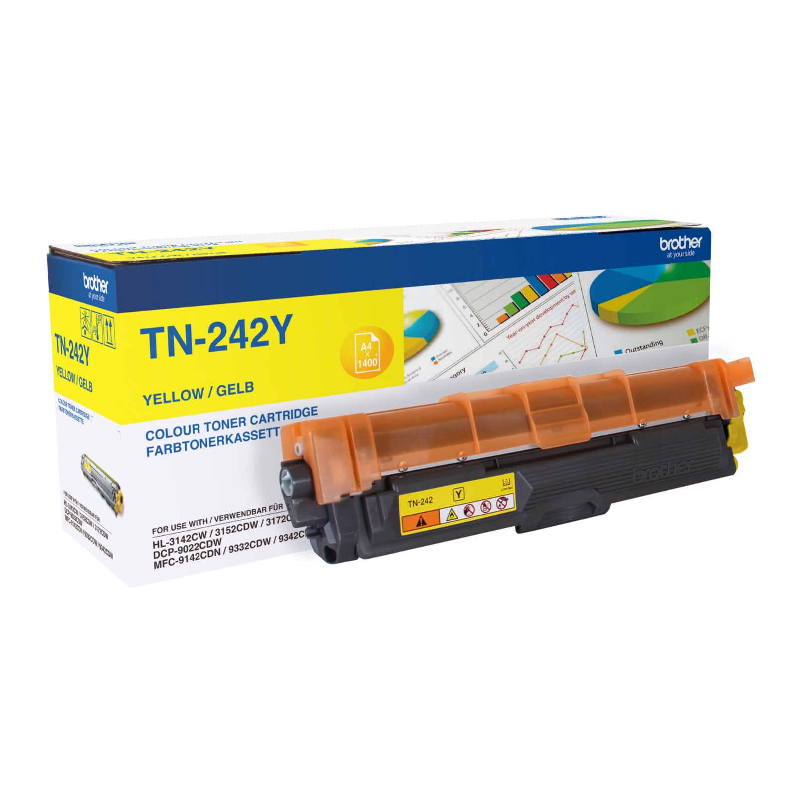 Brother TN242Y Toner Gelb - Bild 1