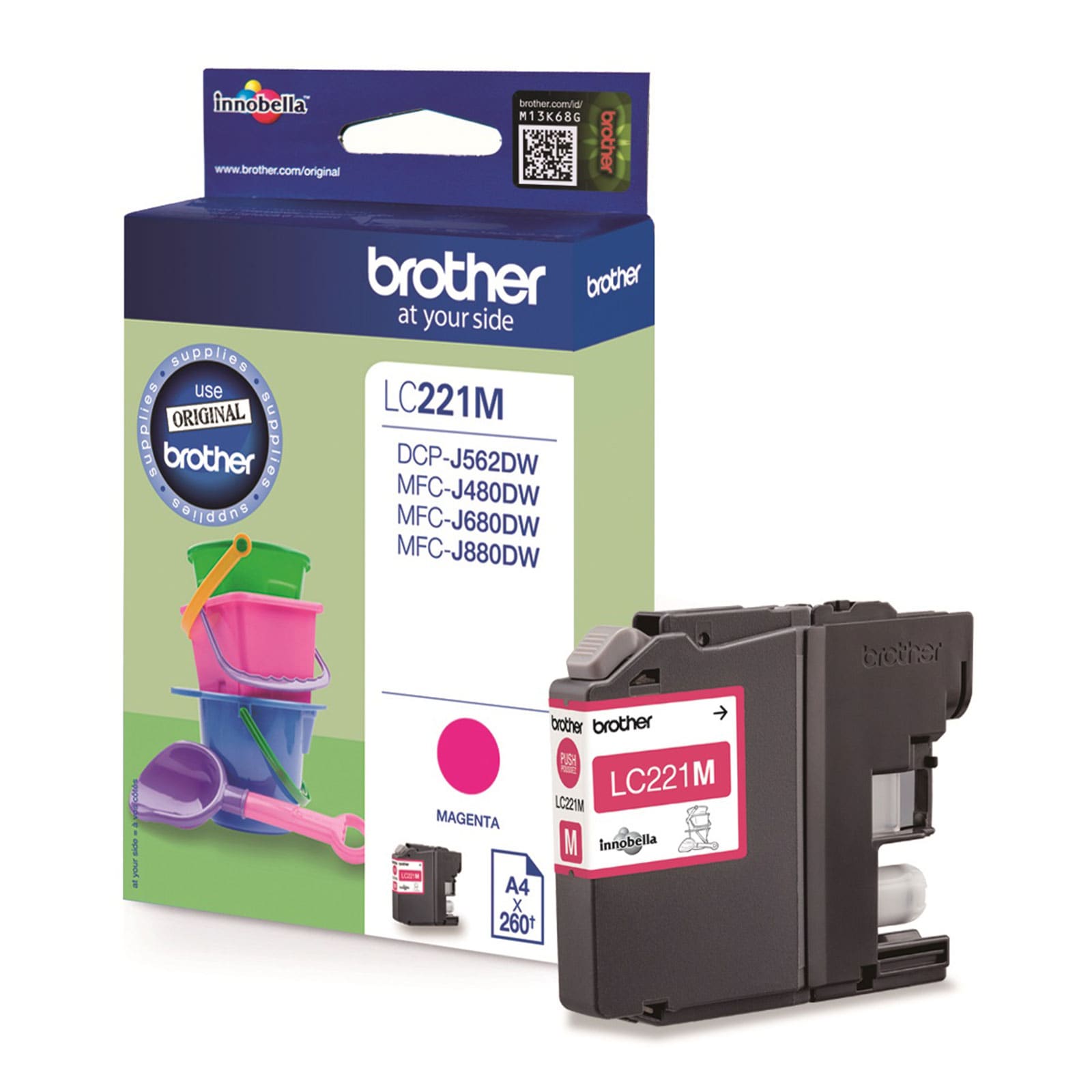 Brother LC221M Druckerpatrone Magenta - Bild 1