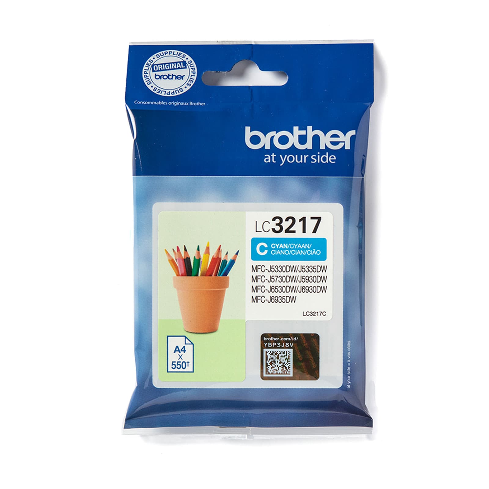 Brother LC3217C Tinte f&uuml;r MFCJ6930DW Cyan ST - Bild 1