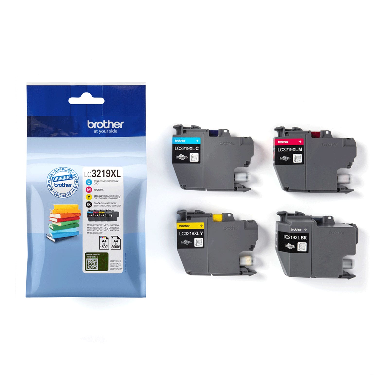 Brother LC3219XL Value Pack Druckerpatronen-Paket Cyan/Magenta/Gelb/Schwarz - Bild 1