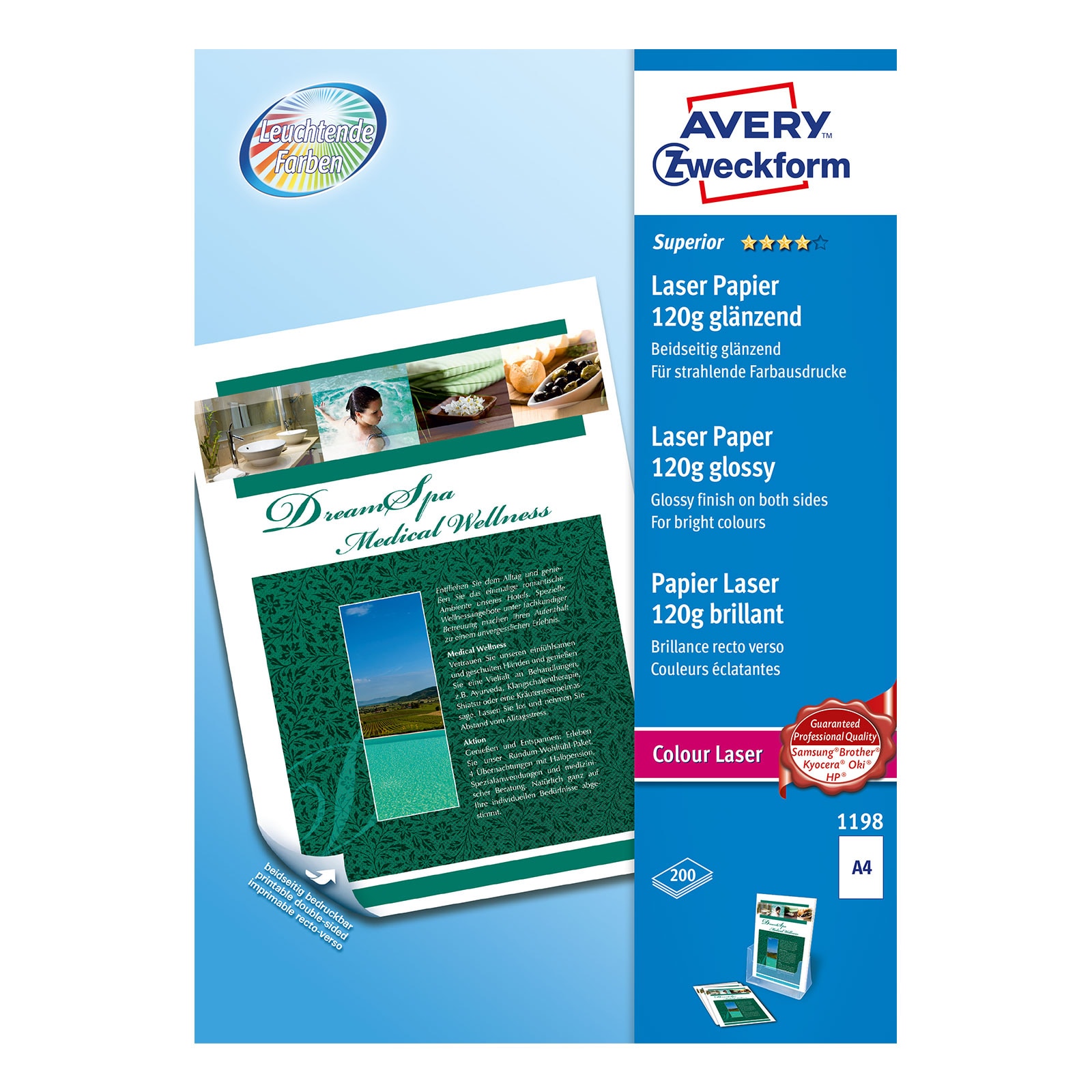 Avery Zweckform 1198 Superior Colour Druckerpapier - Bild 1