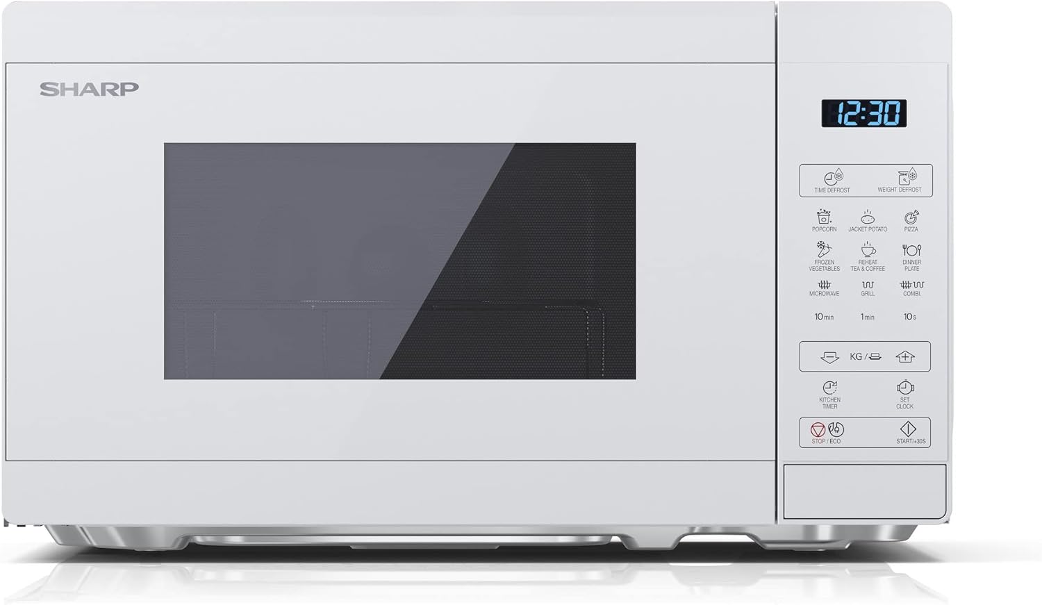 SHARP MG02E-C Mikrowelle mit Grill (Mikrowelle: 800W, Grill: 1000W, 11 Leistungsstufen - Bild 1