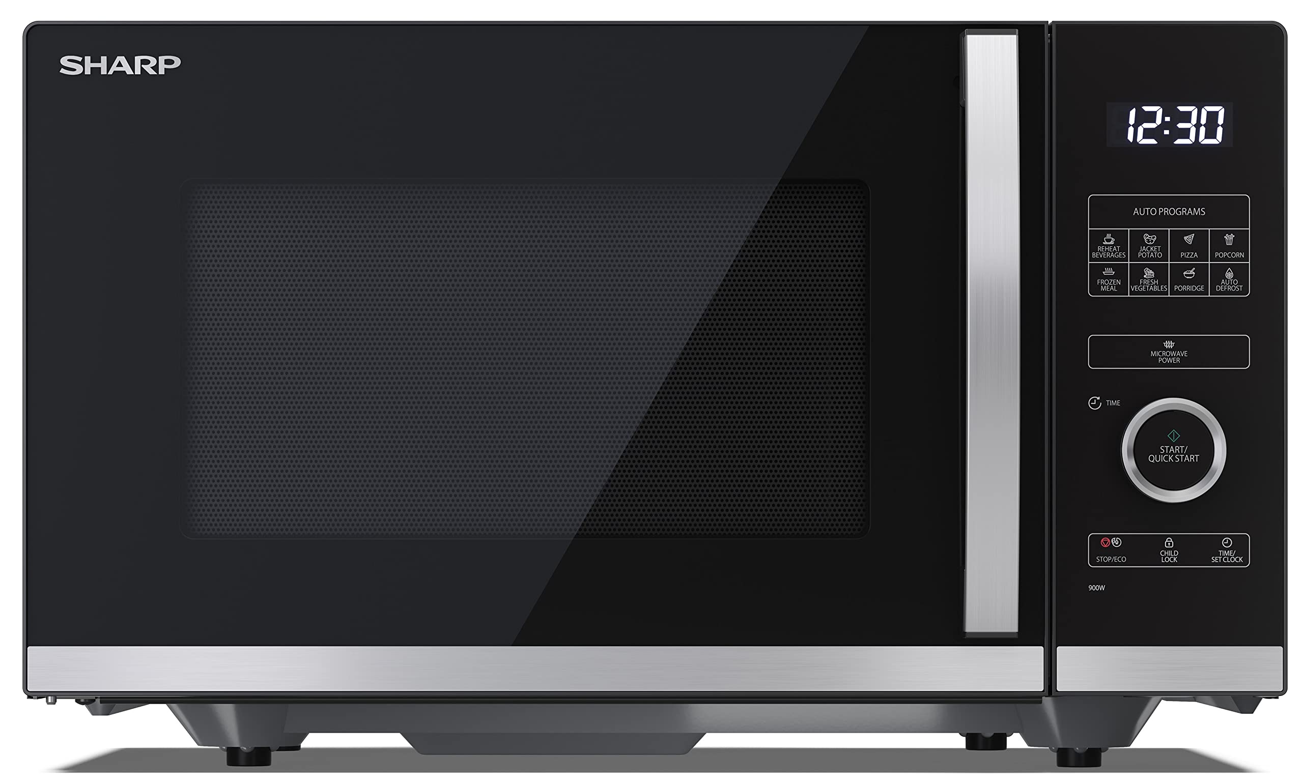 Sharp QS254AEB Mikrowelle 900W, 10 Leistungsstufen - Bild 1