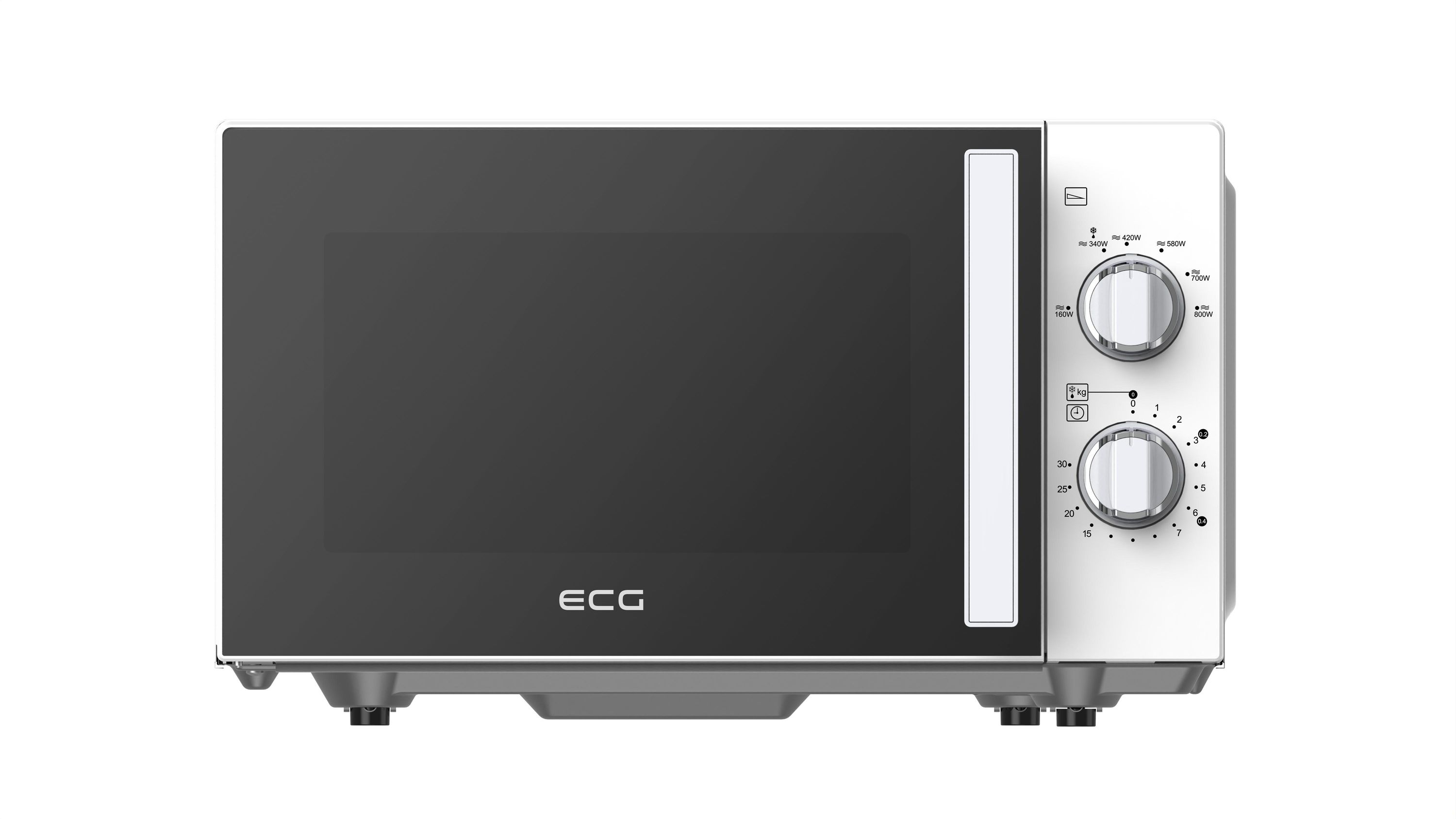 ECG MTM 2082 FW Flachbett Weiß Mikrowelle