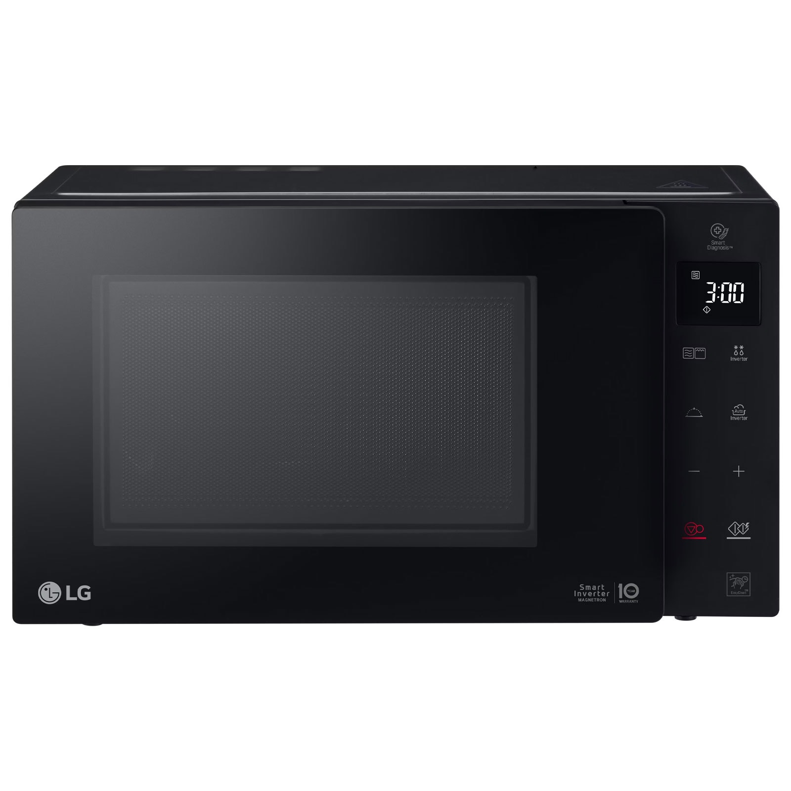 LG MH6535GIB Mikrowelle (25 Liter, 1.150 Watt Mikrowelle, 900 Watt Quarzgrill, Automatikprogramm, Glasdrehteller 29,2 cm, Touch Bedienfeld, LED-Anzeige, Smart Inverter Magnetron&reg;, Infrared Heating&reg; mit Carbon-Heizelement, antibakterielle EasyClean-Innenbe - Bild 1