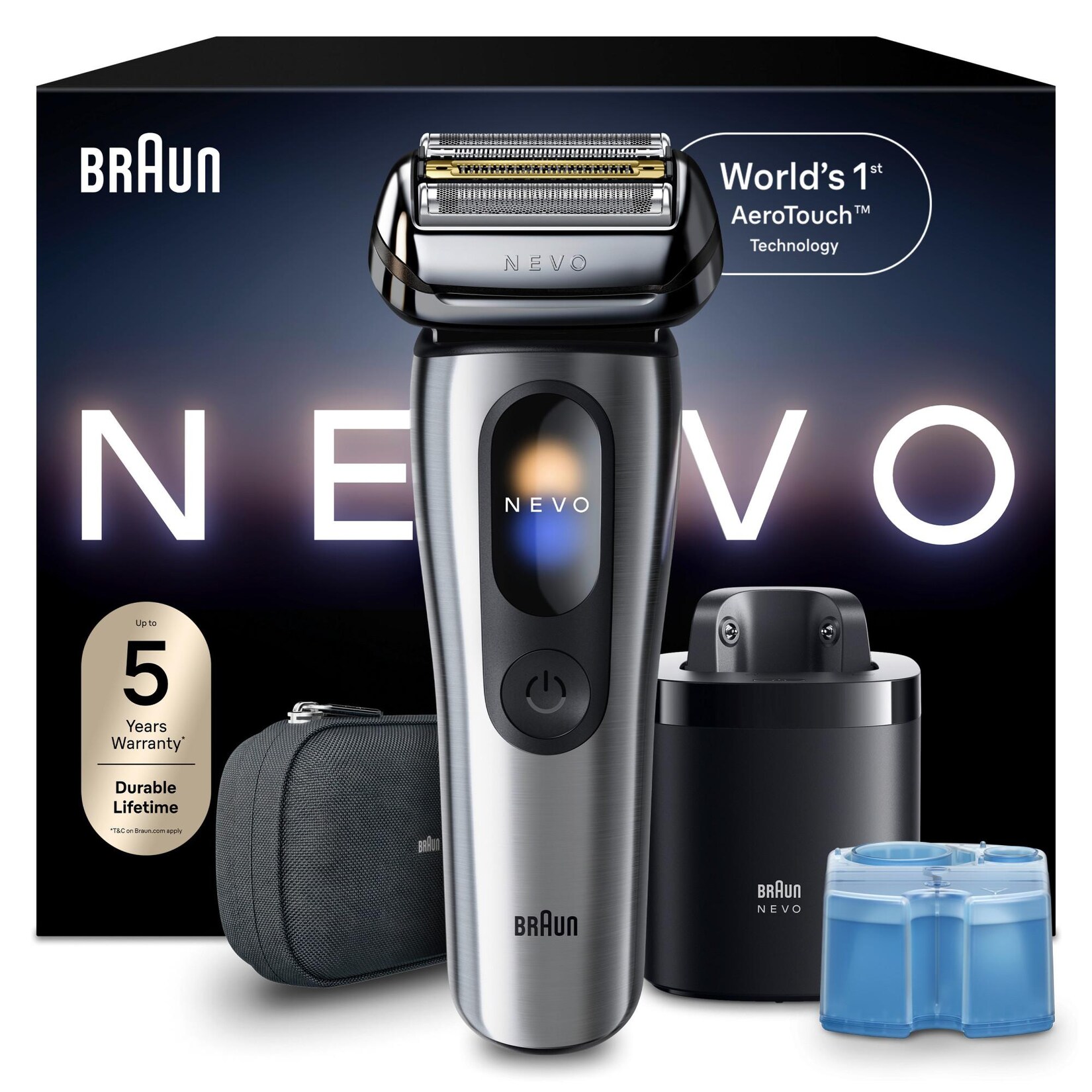 BRAUN NEVO Herren Elektrorasierer für eine Rasur ohne Kompromisse, NEVO11000C