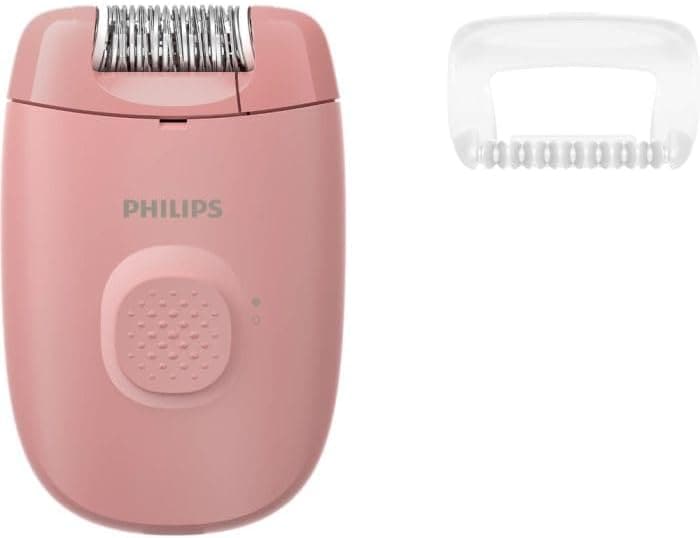 Philips BRE227/00 Series 2000 Epilierer (Netzbetrieb, f&uuml;r Beine und K&ouml;rper, effizientes Epiliersystem, 1 Geschwindigkeitseinstellung, abwaschbarer Epilierkopf, Anti-Rutsch-Griff, inkl. Massageaufsatz und Reinigungsb&uuml;rste) - Bild 1