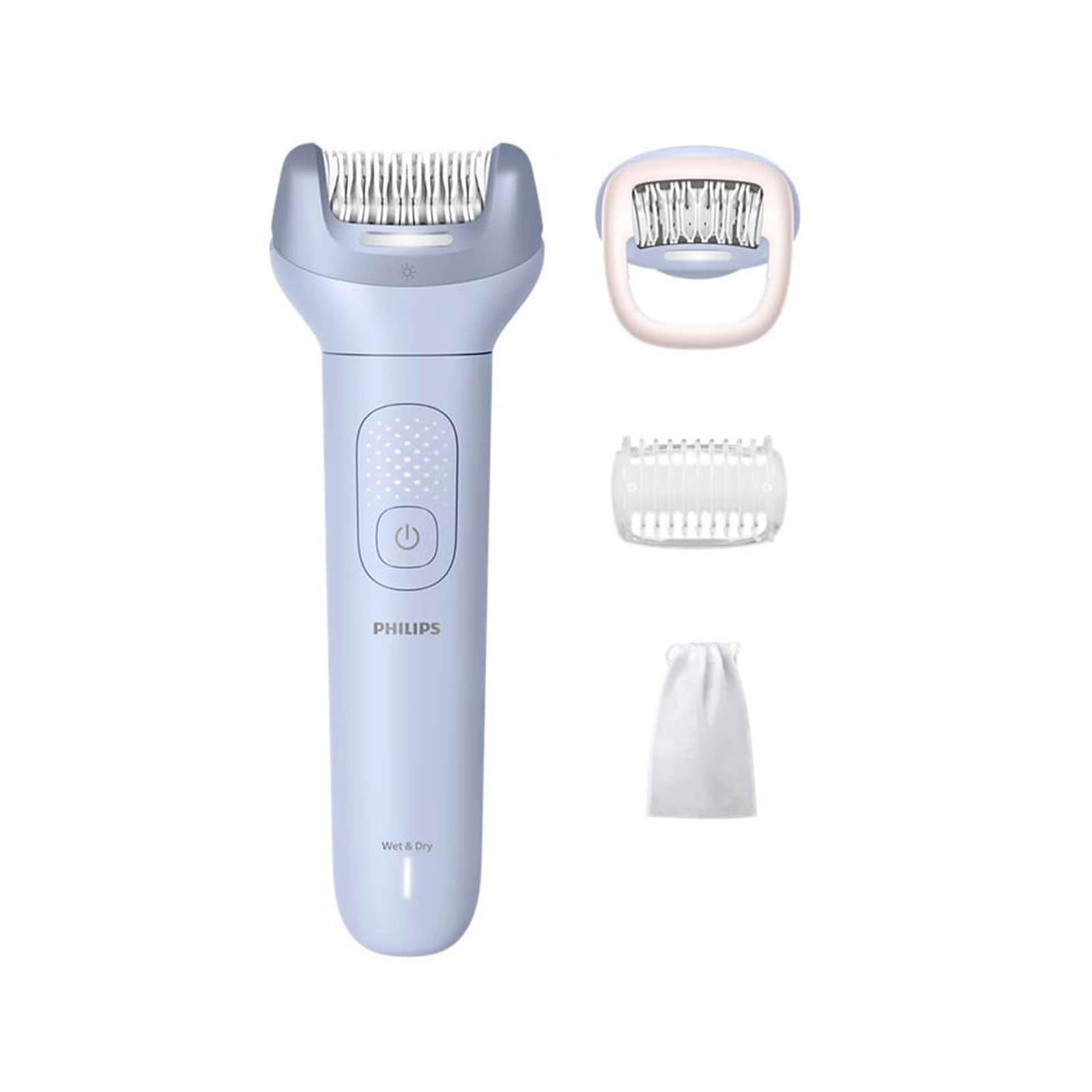 Philips Series 8000 BRE708/00 Epilierer (ProGuide, nass oder trocken verwendbar, 100 % wasserabweisend, Double Action-Technologie, 360°-LED-