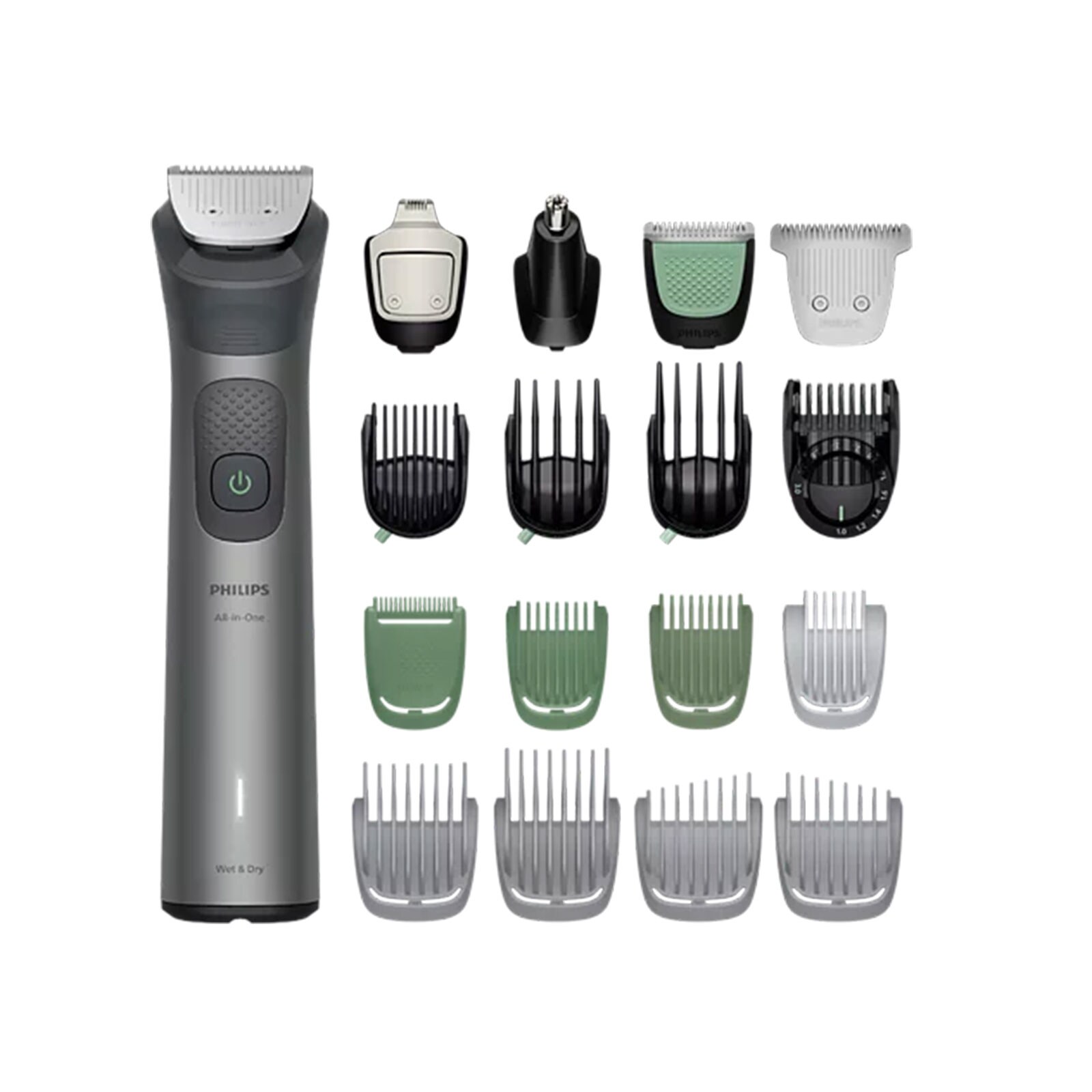 All-in-One Trimmer 7000 Series MG7952/15 Multi-Trimmer (19-in-1 Trimmer, Face, Hair &; Body, BeardSense Technologie, Premium-Präzisionskamm mit ängeneinstellungen, Multikammset mit 26 Längeneinstellungen, innovative neue Klinge für den Körper,