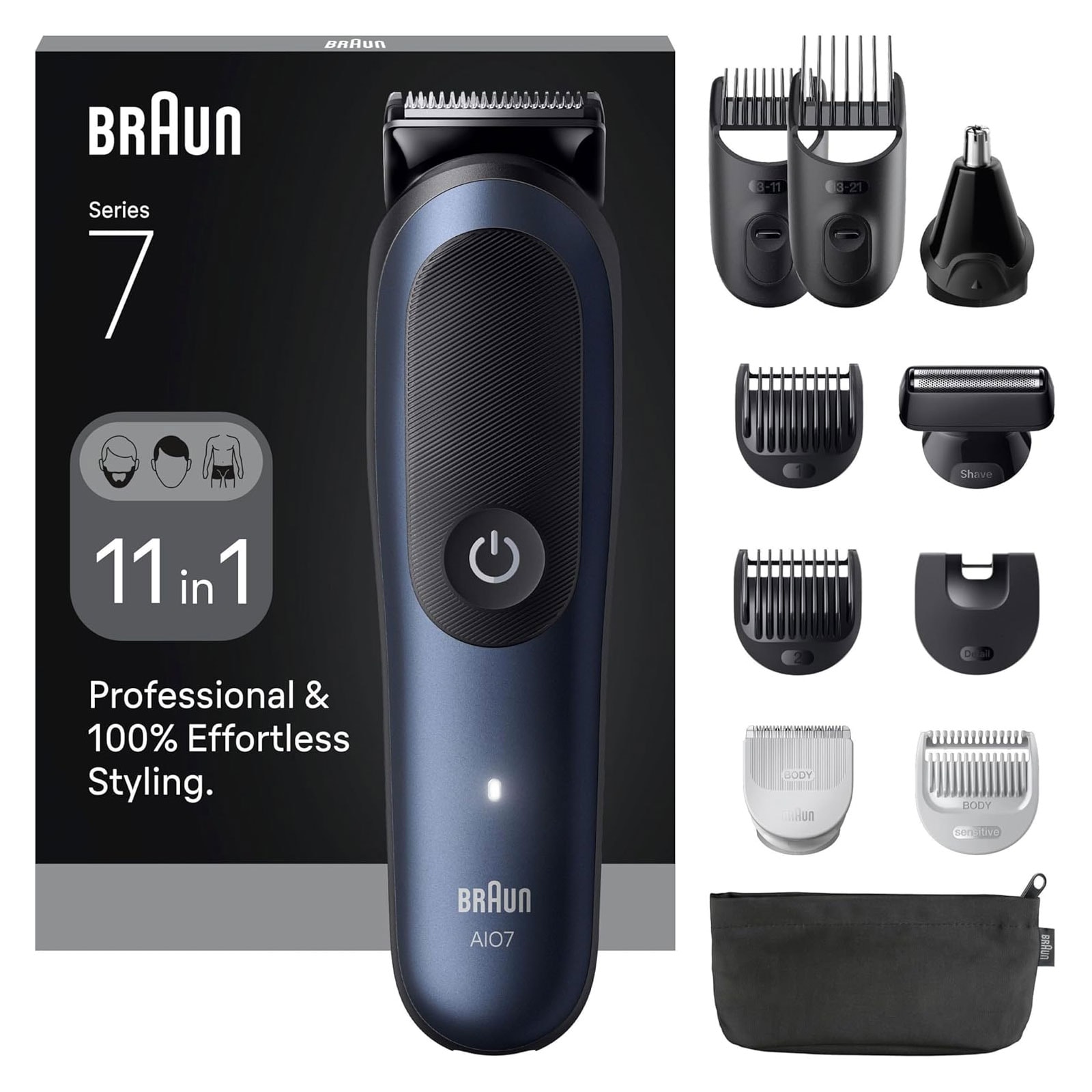 BRAUN All-in-One Series 7, 11-in-1 Set, ProBlade, AutoSense, AIO7540 Bartschneider - Bild 1