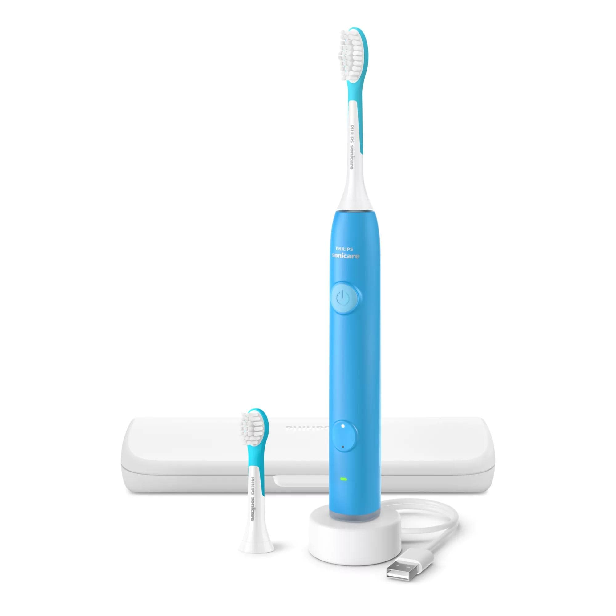 Philips Sonicare For Kids Smart HX6600/42 Schallzahnb&uuml;rste (Sonicare for Kids App, sanfte und extra sanfte Putzprogramme, Sonicare for Kids Eltern-Dashboard, 2 Minuten Licht- und Sound-Timer, individuelle Gestaltung (inkl. 2 Stickerb&ouml;gen), bis zu 21 Tagen - Bild 1