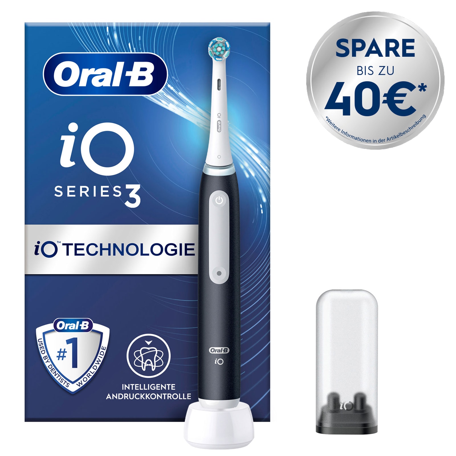 Oral-B Zahnb&uuml;rste iO 3 Matt Black - Bild 1