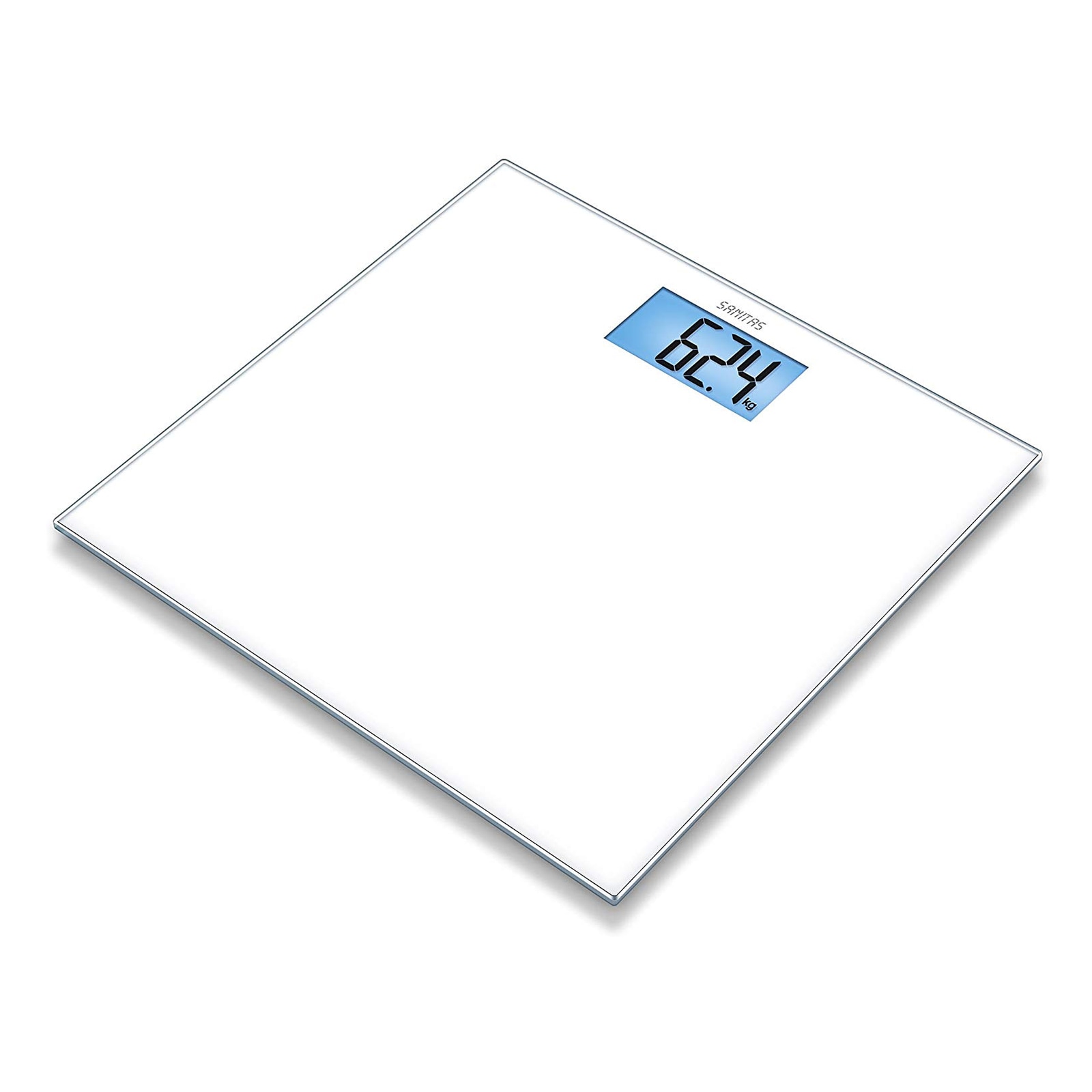 Sanitas SGS 03  Glaswaage LCD-Beleuchtung  150 kg Tragkraft Ein- und Abschaltau - Bild 1