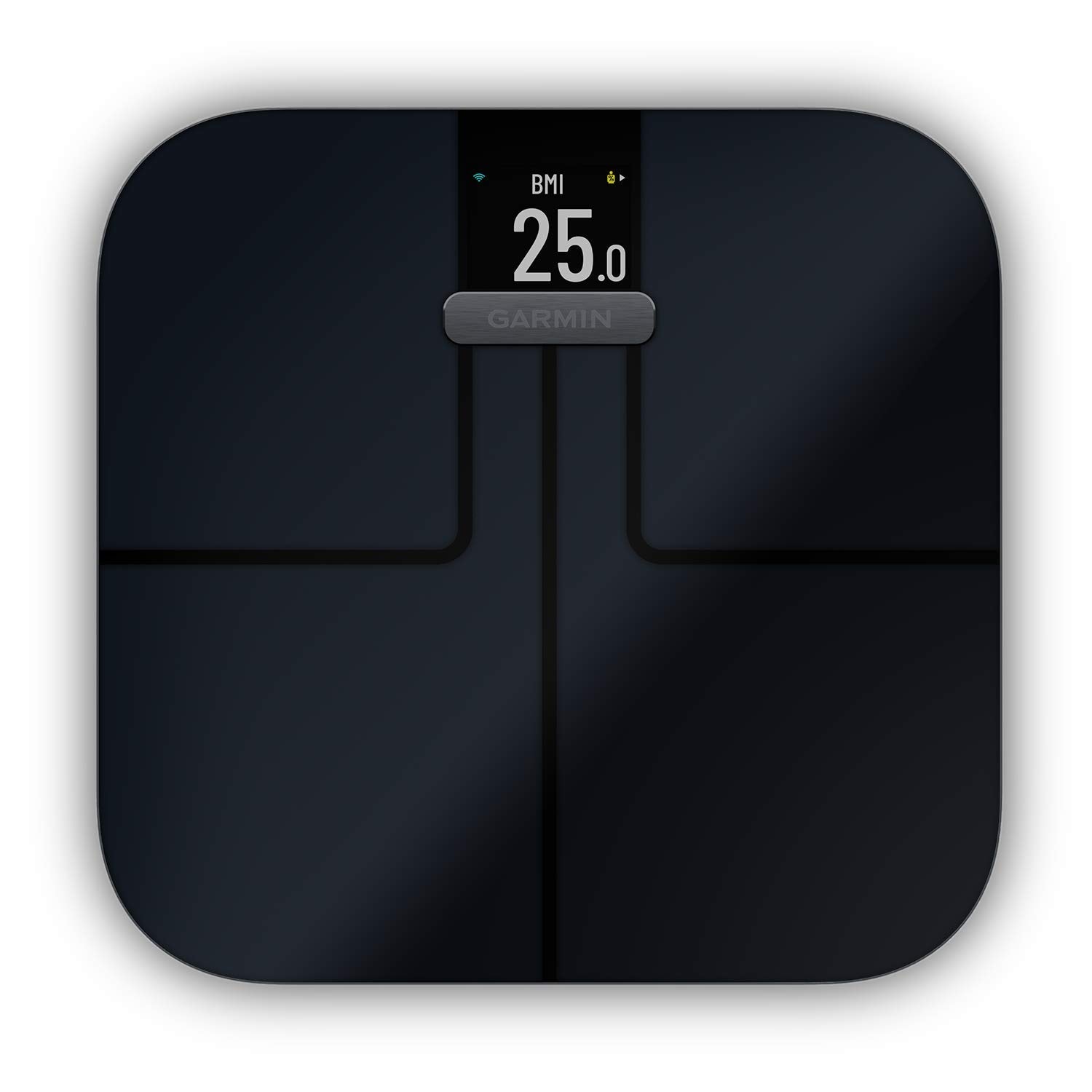 Garmin Index S2 Smart Schwarz Diagnosewaage (K&ouml;rperfett-Diagnose, Analyse, Muskel-Masse, K&ouml;rperwasser, Knochen-Masse, smart, WLAN, App, digital, LCD) - Bild 1
