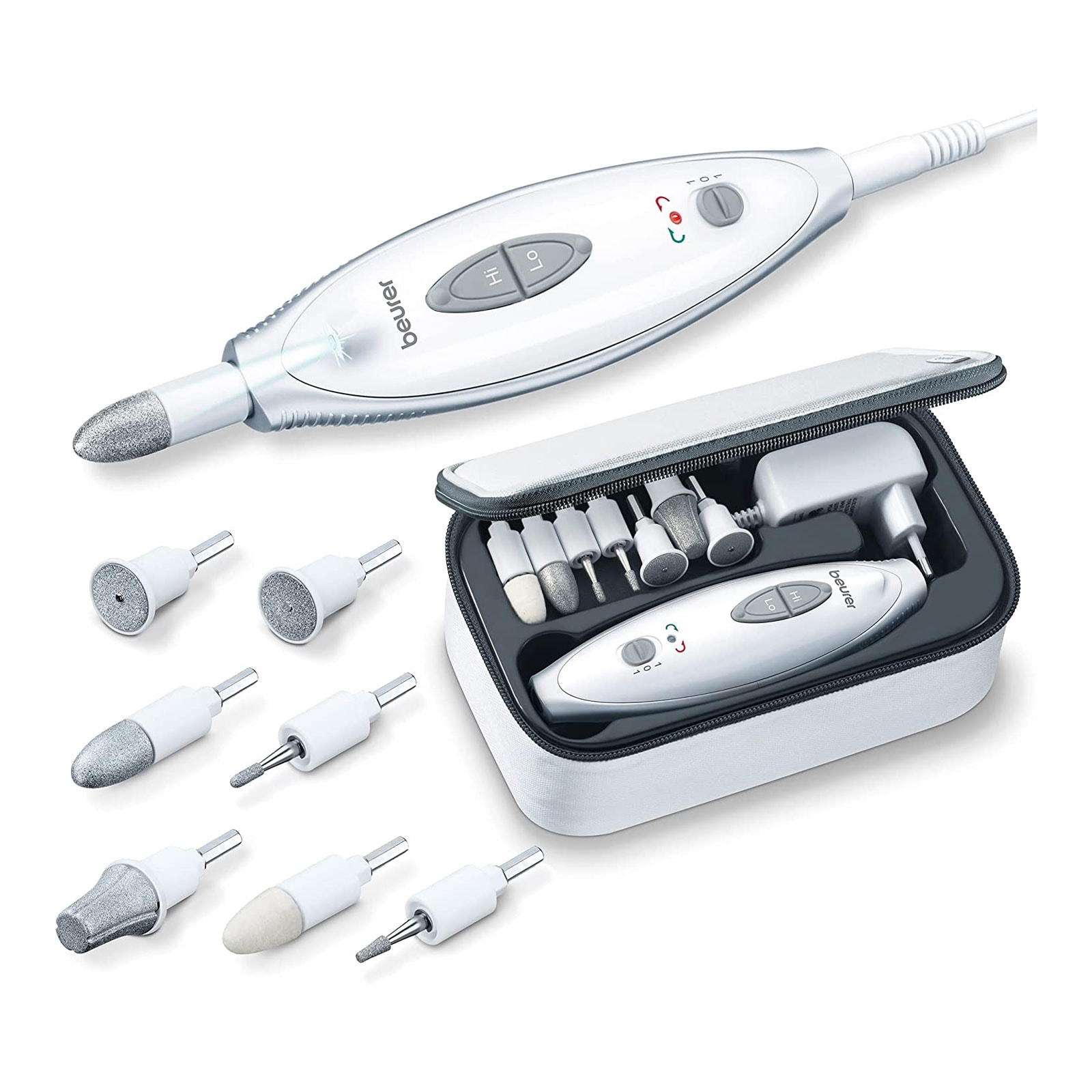 BEURER MP 41 Manik&uuml;re-Pedik&uuml;re Set mit Licht wei&szlig; - Bild 1