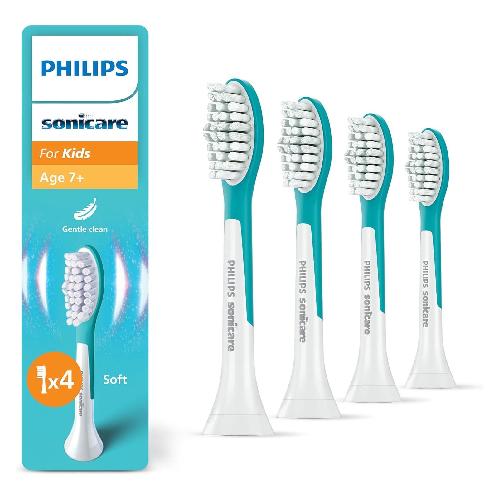 Philips HX6044/90 Sonicare For Kids, Original Ersatzb&uuml;rstenk&ouml;pfe f&uuml;r Kinder ab 7 Jahren - Bild 1