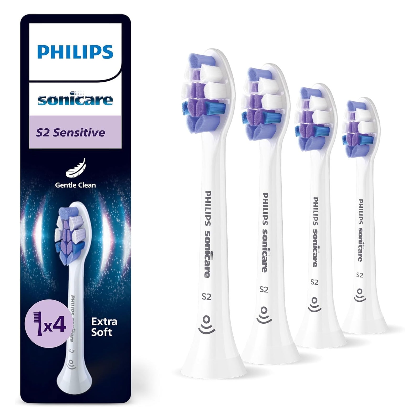 Philips HX6054/87 Sonicare S2 Sensitive, Original Ersatzb&uuml;rstenk&ouml;pfe - Bild 1