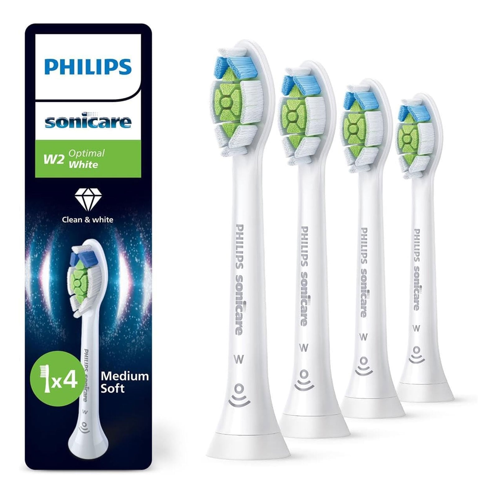 Philips HX6064/87 Sonicare W2 Optimal White, Original Ersatzb&uuml;rstenk&ouml;pfe - Bild 1
