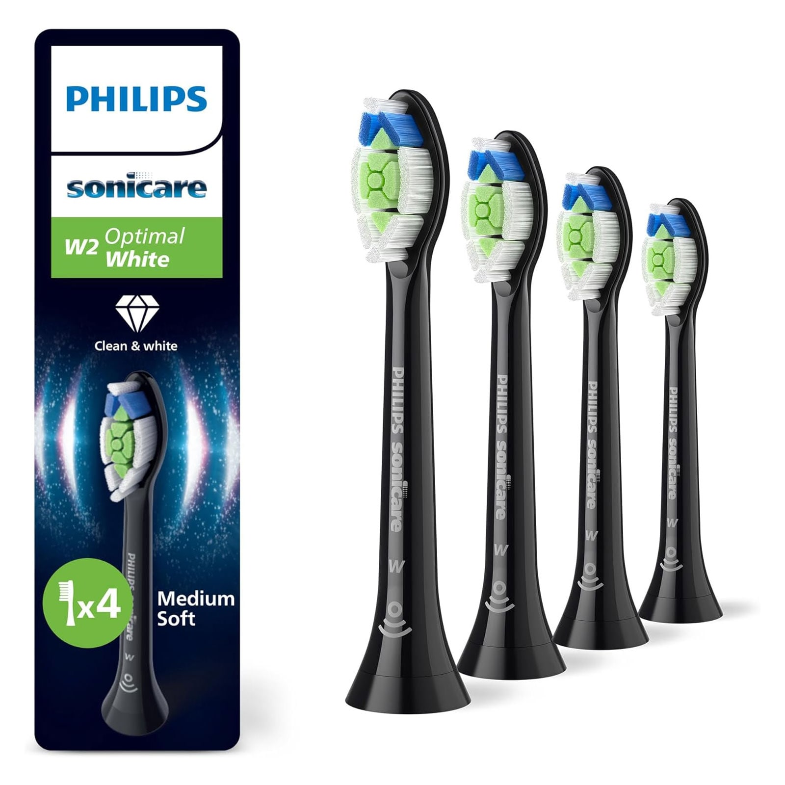 Philips HX6064/88 Sonicare W2 Optimal White, Original Ersatzb&uuml;rstenk&ouml;pfe - Bild 1
