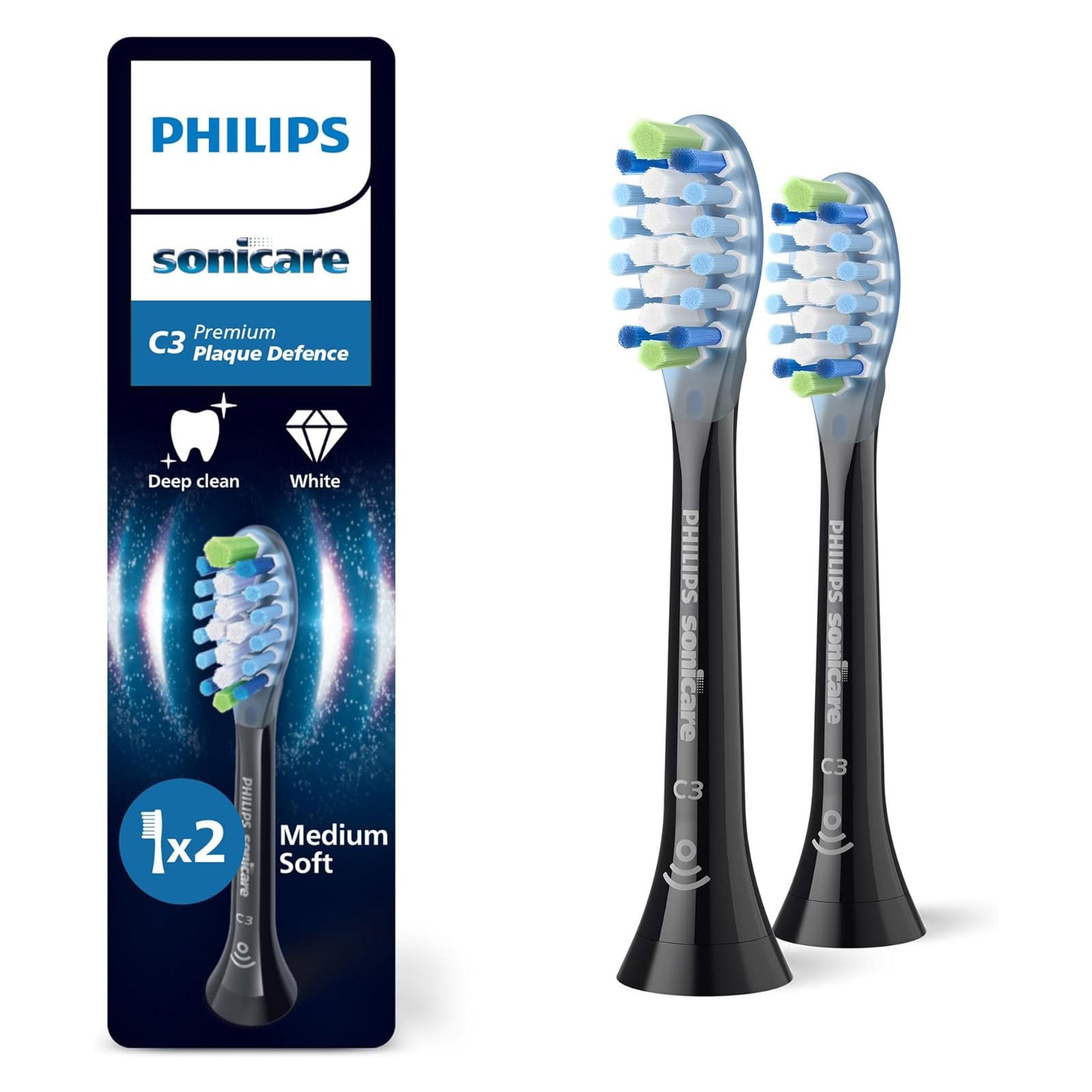 Philips HX9042/88 Sonicare C3 Premium Plaque Defense, Original Ersatzb&uuml;rstenk&ouml;pfe - Bild 1