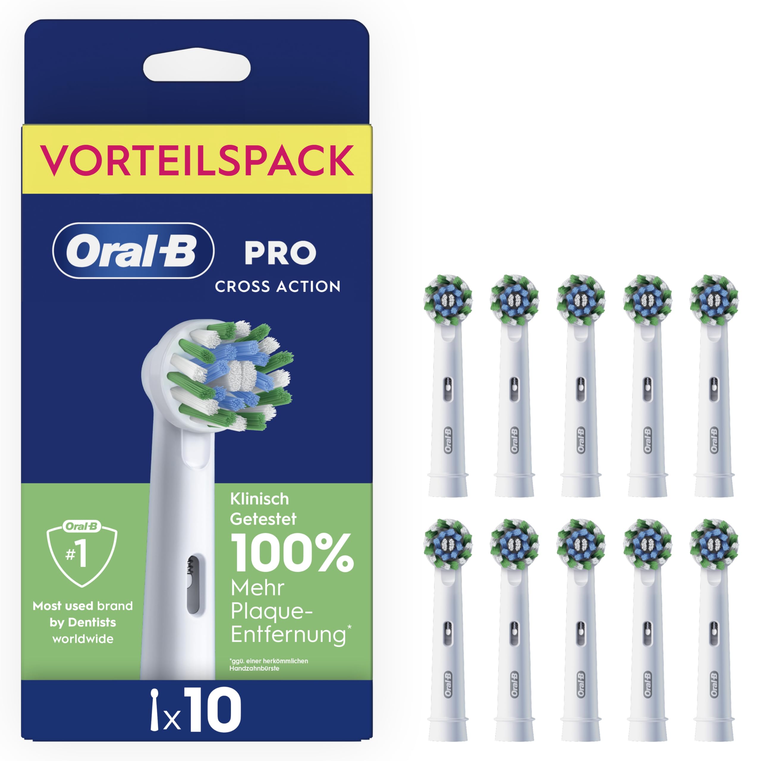 Oral-B Pro CrossAction Aufsteckb&uuml;rsten 10 St. - Bild 1