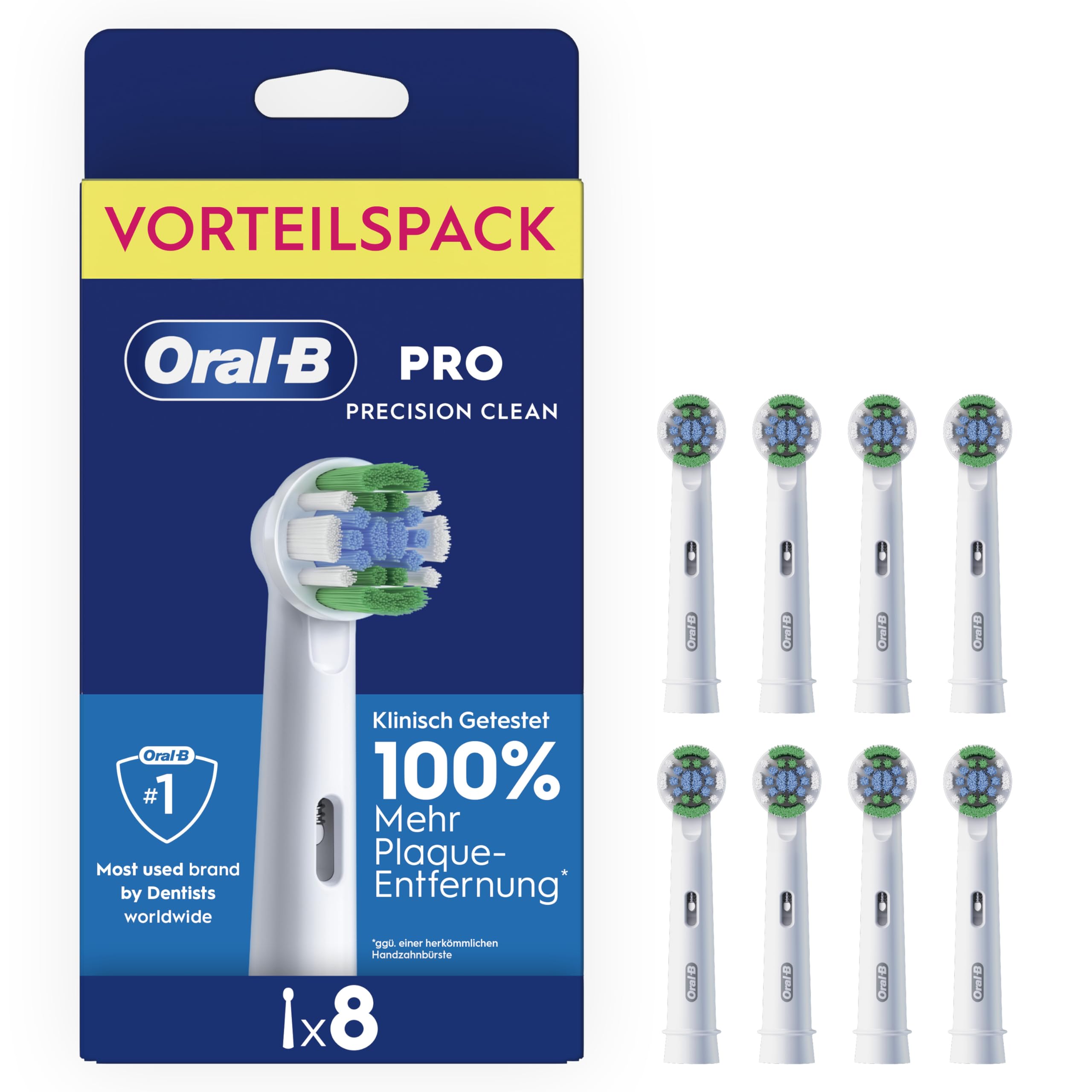 Oral-B Pro Precision Clean 8 St&uuml;ck Aufsteckb&uuml;rsten - Bild 1