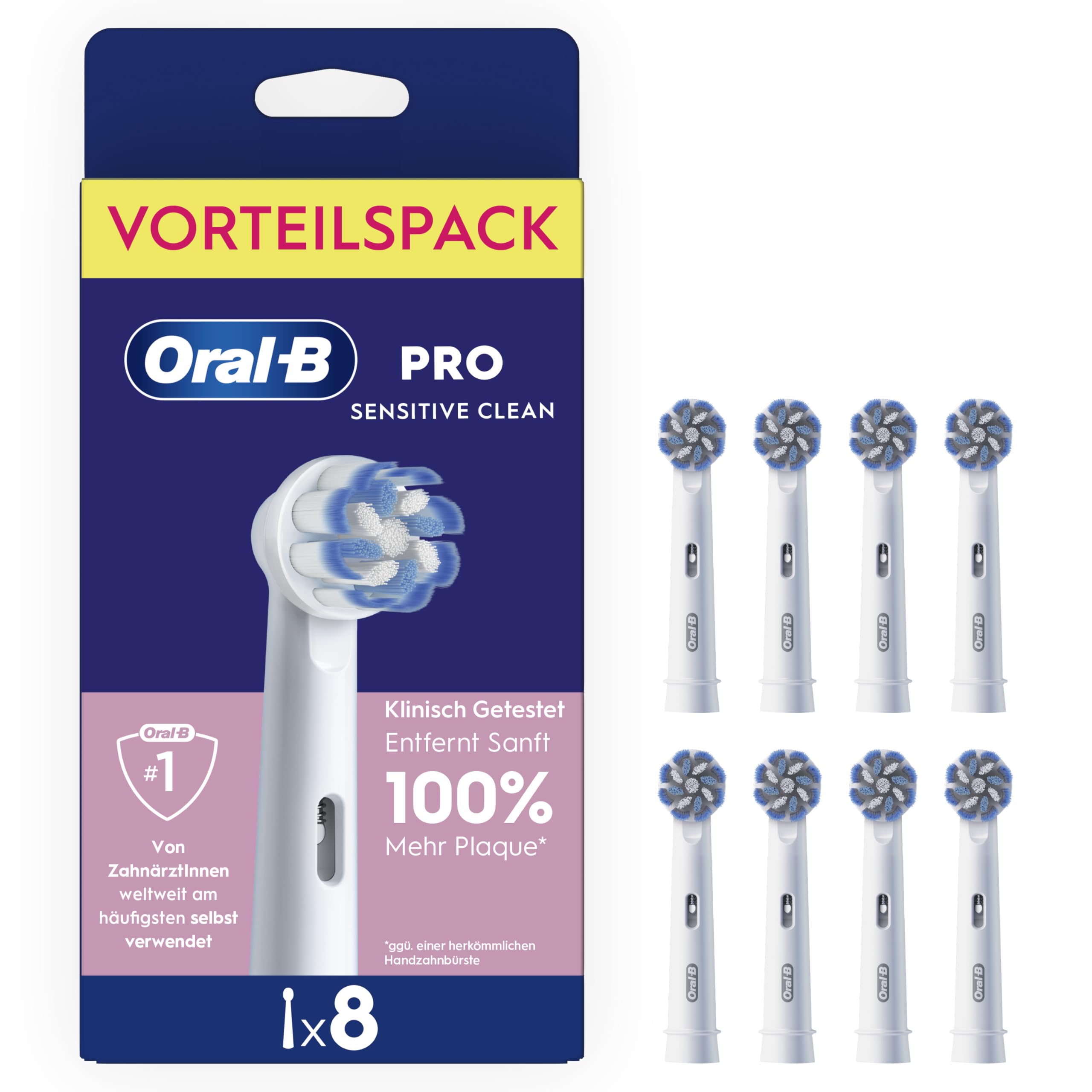 Oral-B Pro Sensitive Clean 8 Stück Aufsteckbürsten