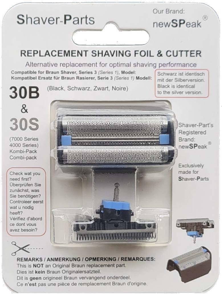 SCANPART Scherkopf kompatibel mit Braun 30B, 30S Ersatzscherkopf (Passend für: Type 5713,5714,5716,5717,5742,5743,5744,5745,5747)