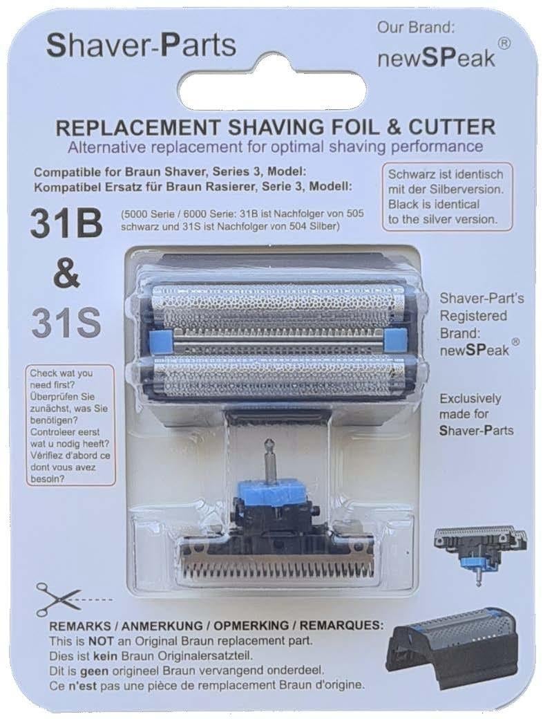 SCANPART Scherkopf kompatibel mit Braun 31B - 31S Ersatzscherkopf (Passend f&uuml;r: Type 5465,566,5468,5474,5476,5477,5478,5485, 5503,5504,5505,5506,5507,5703,5704,5705,5706,5707, 5719,5720,5721,5722,5723,5724,5726, 5735,5736,5738,5739) - Bild 1