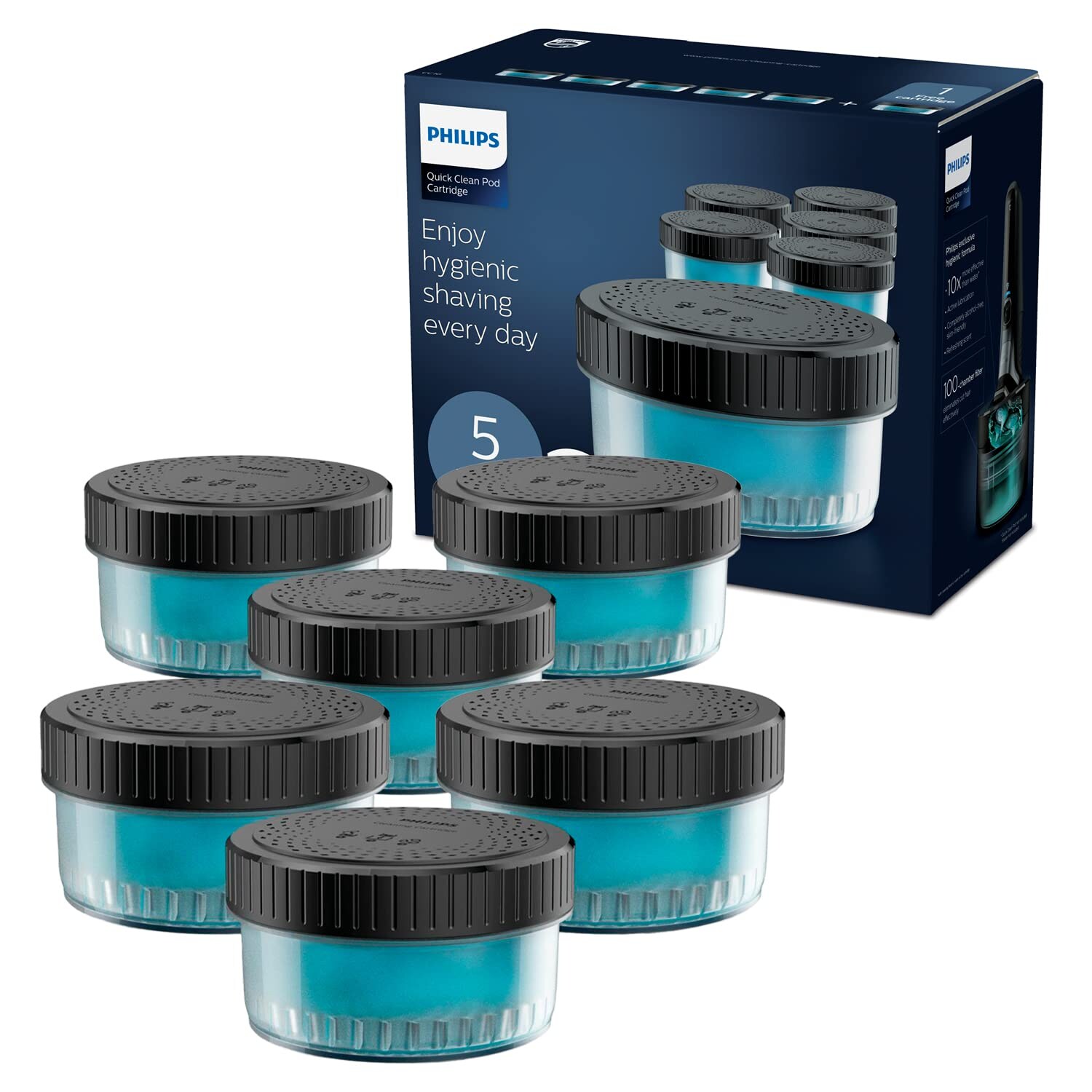 CC16/50 für Quick Clean Pod 5+1er-Pack Reinigungskartusche (die Kartusche ist mit der Reinigungsstation kompatibel)
