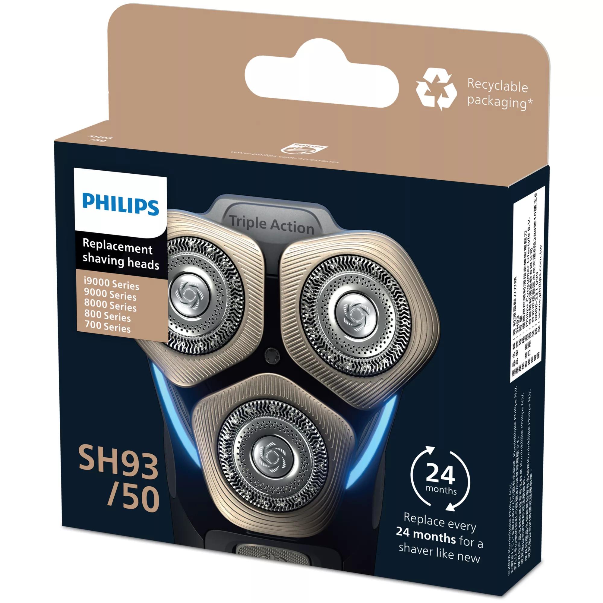 Philips SH93/50 Ersatzscherkopf (passend f&uuml;r Philips Rasierer der Series i9000, 9000, 8000 und 700) - Bild 1